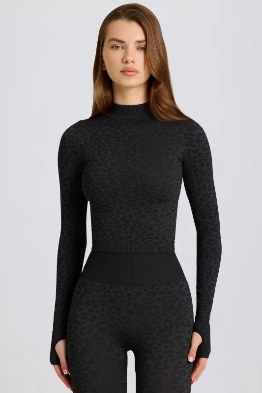 Thermal Long Sleeve Top in Black sold by Oh Polly