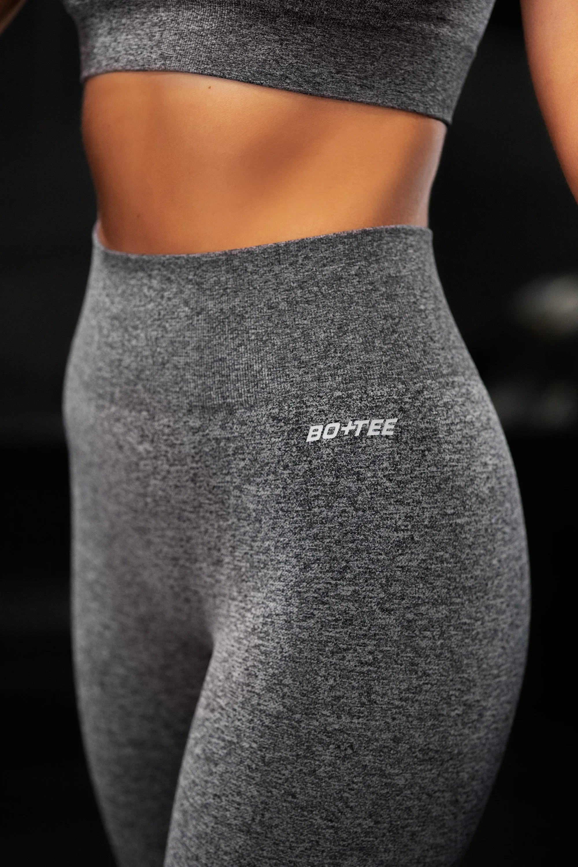 Unstoppable Petite Seamless Full Length Leggings in Black Marl sold by Oh Polly product image thumbnail 4