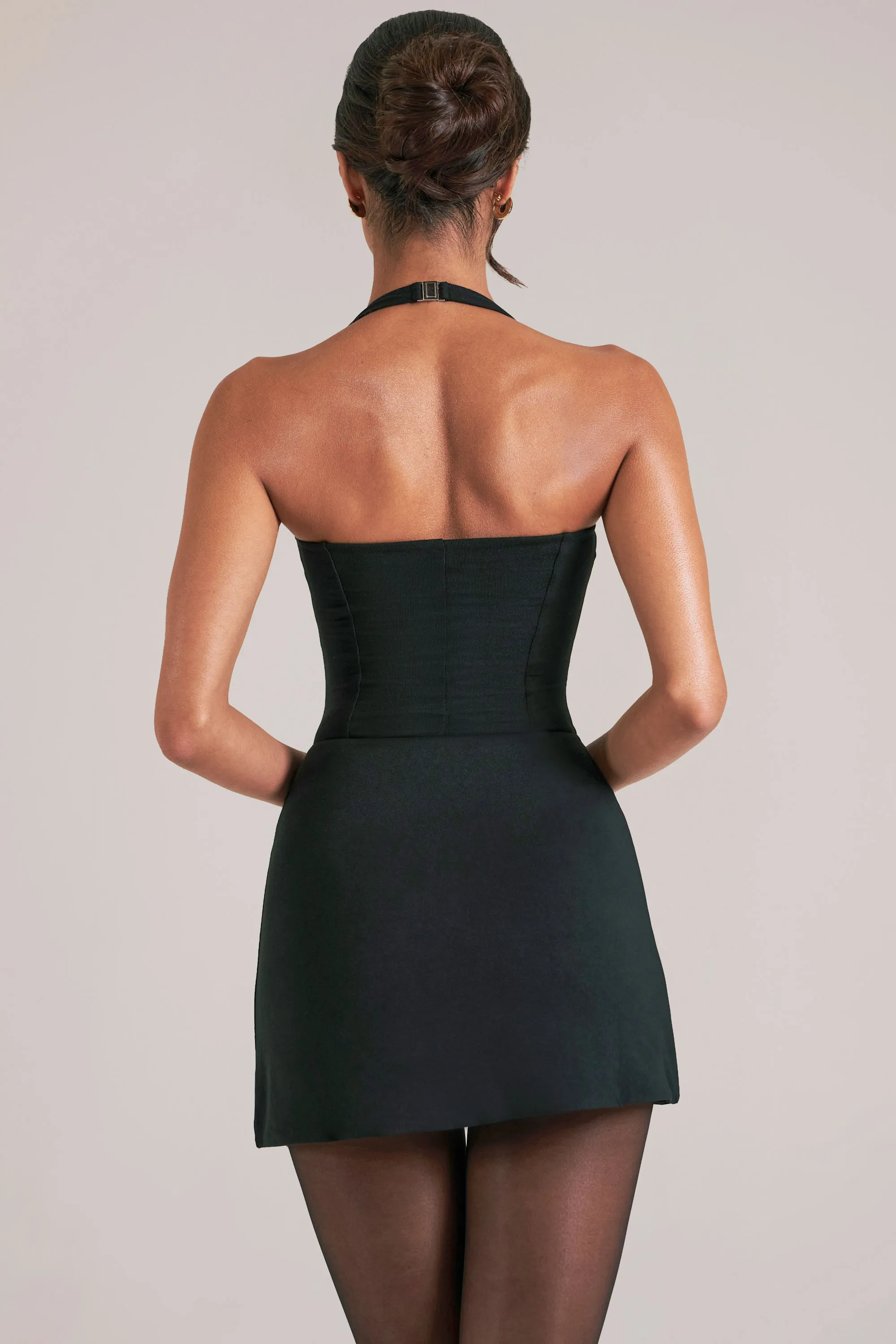 Longline Halterneck Top in Black sold by Oh Polly product image thumbnail 2