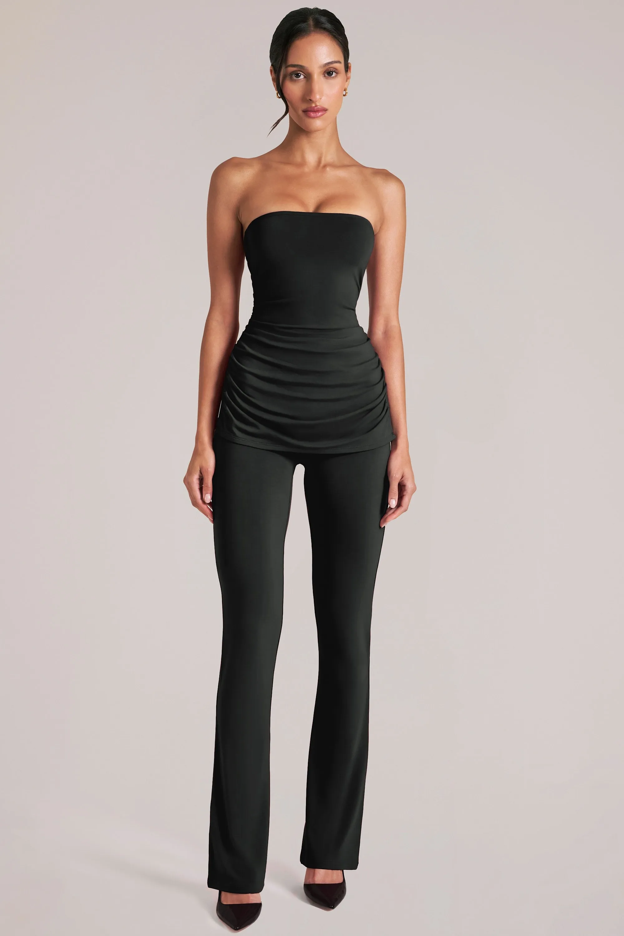 Mid-Rise Fitted Trousers in Black sold by Oh Polly product image thumbnail 4