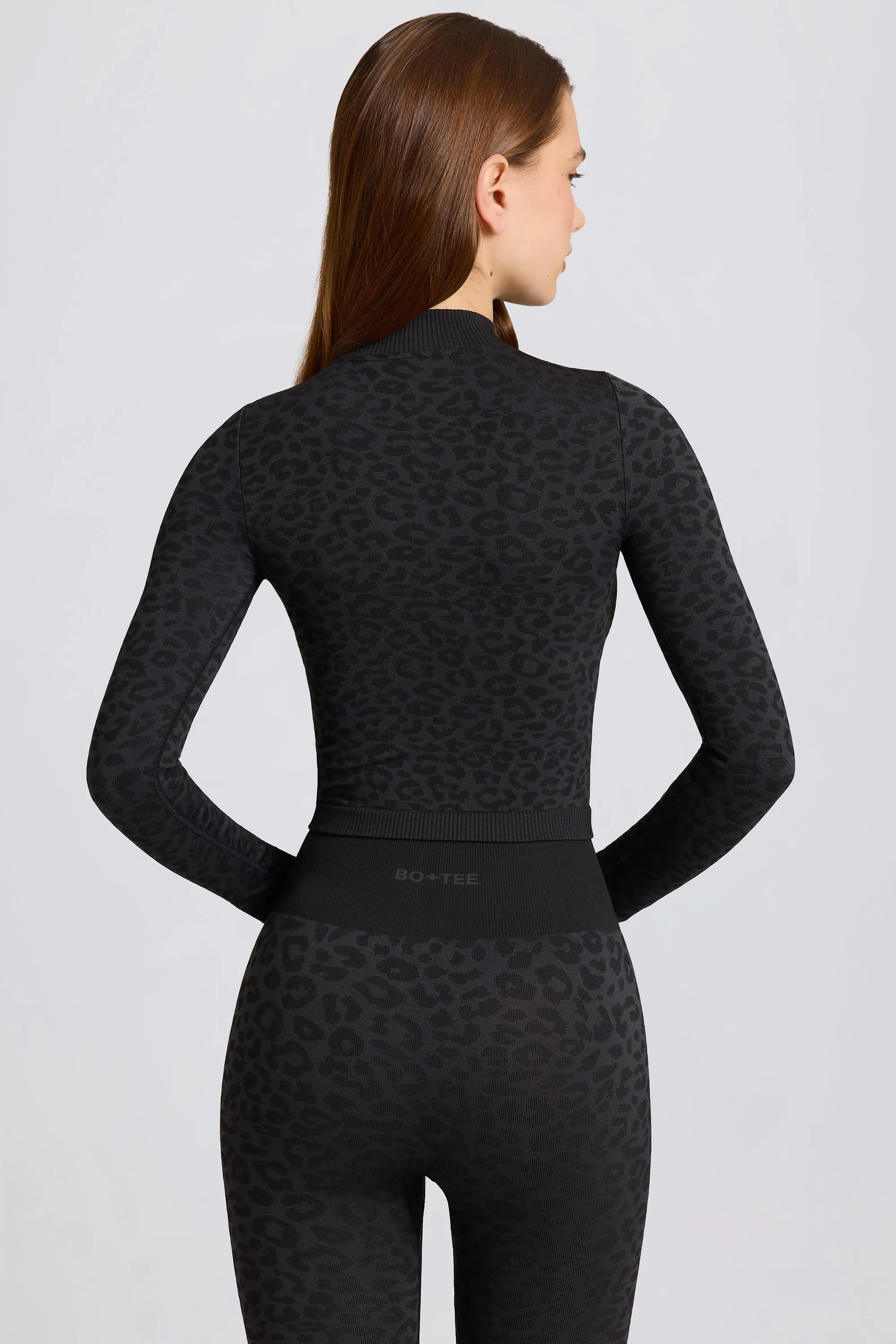 Thermal Long Sleeve Top in Black Leopard sold by Oh Polly product image thumbnail 3