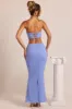 Embellished Mid-Rise Maxi Skirt in Powder Blue sold by Oh Polly