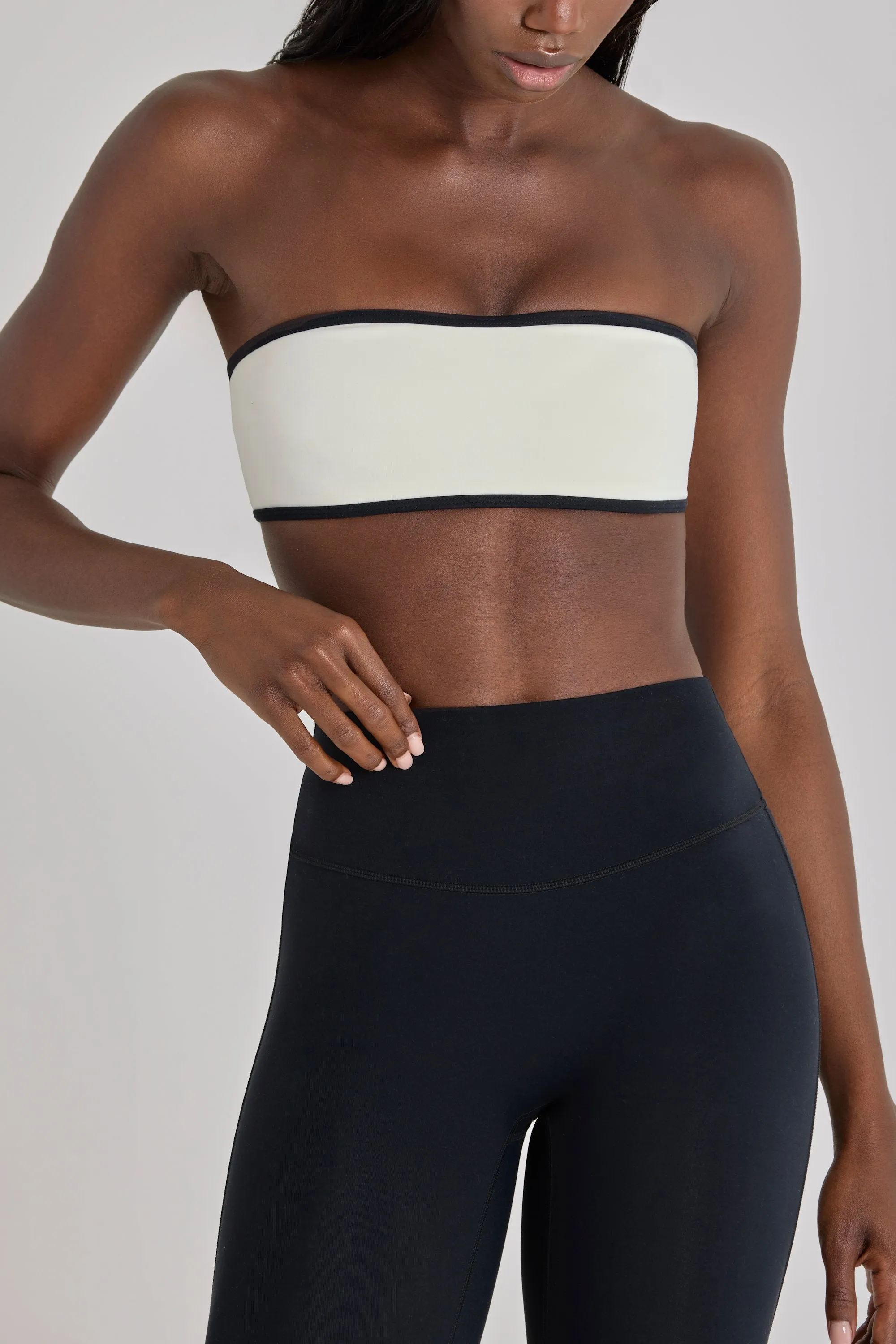 Soft Active Bandeau Sports Bra in Ivory sold by Oh Polly product image thumbnail 5