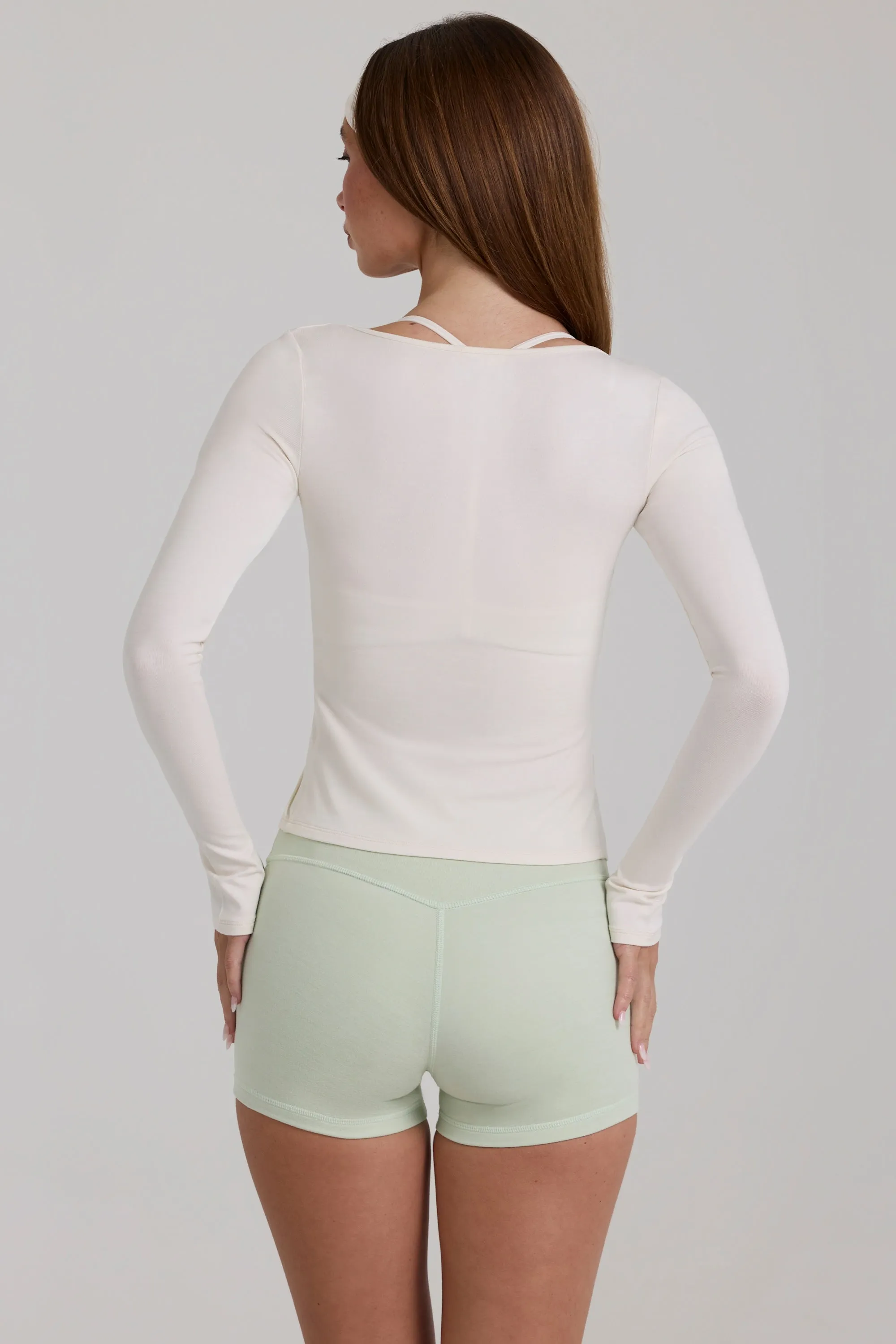 Modal Tie-Front Top in Ivory sold by Oh Polly product image thumbnail 2