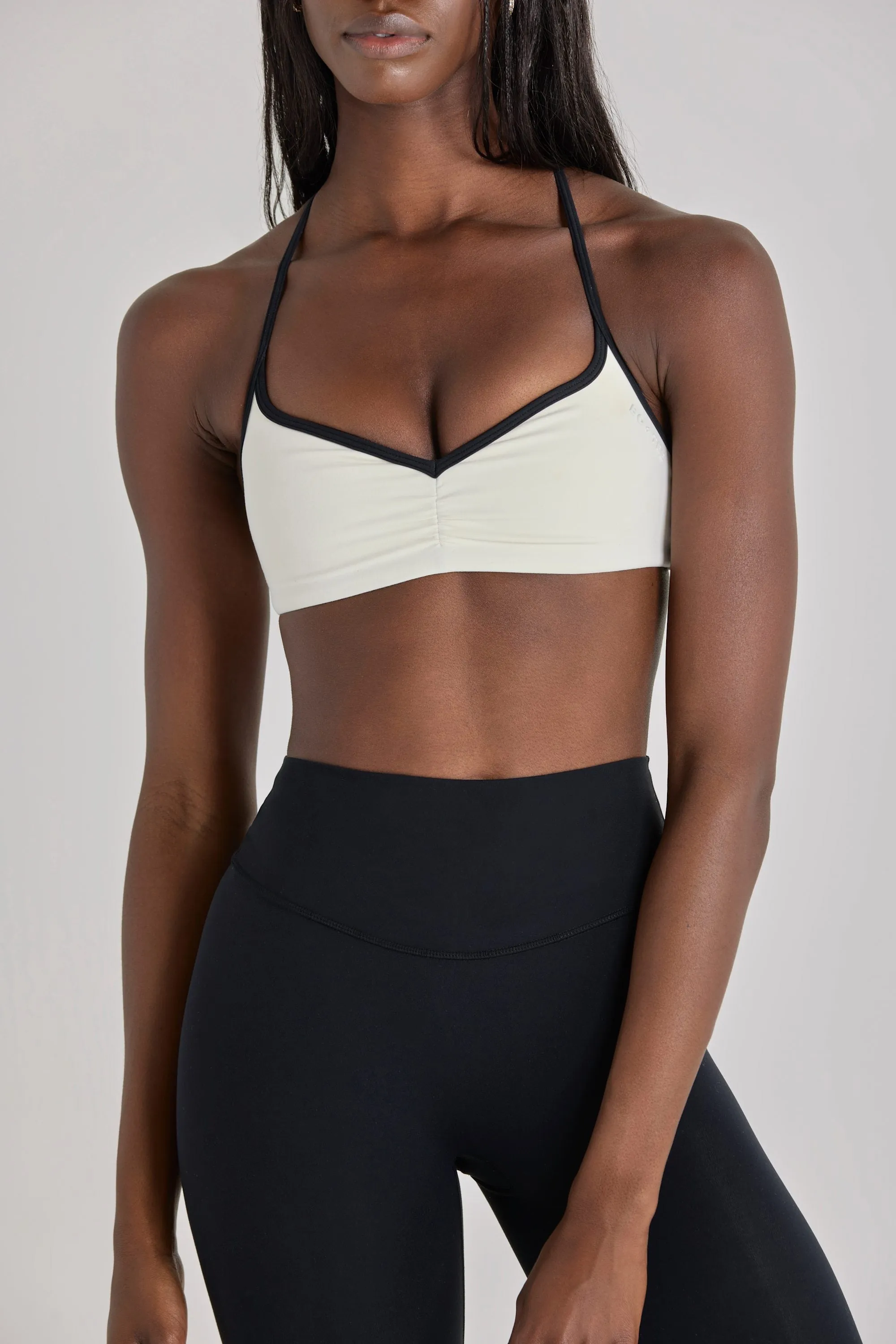 Soft Active Sports Bra in Ivory sold by Oh Polly product image thumbnail 4