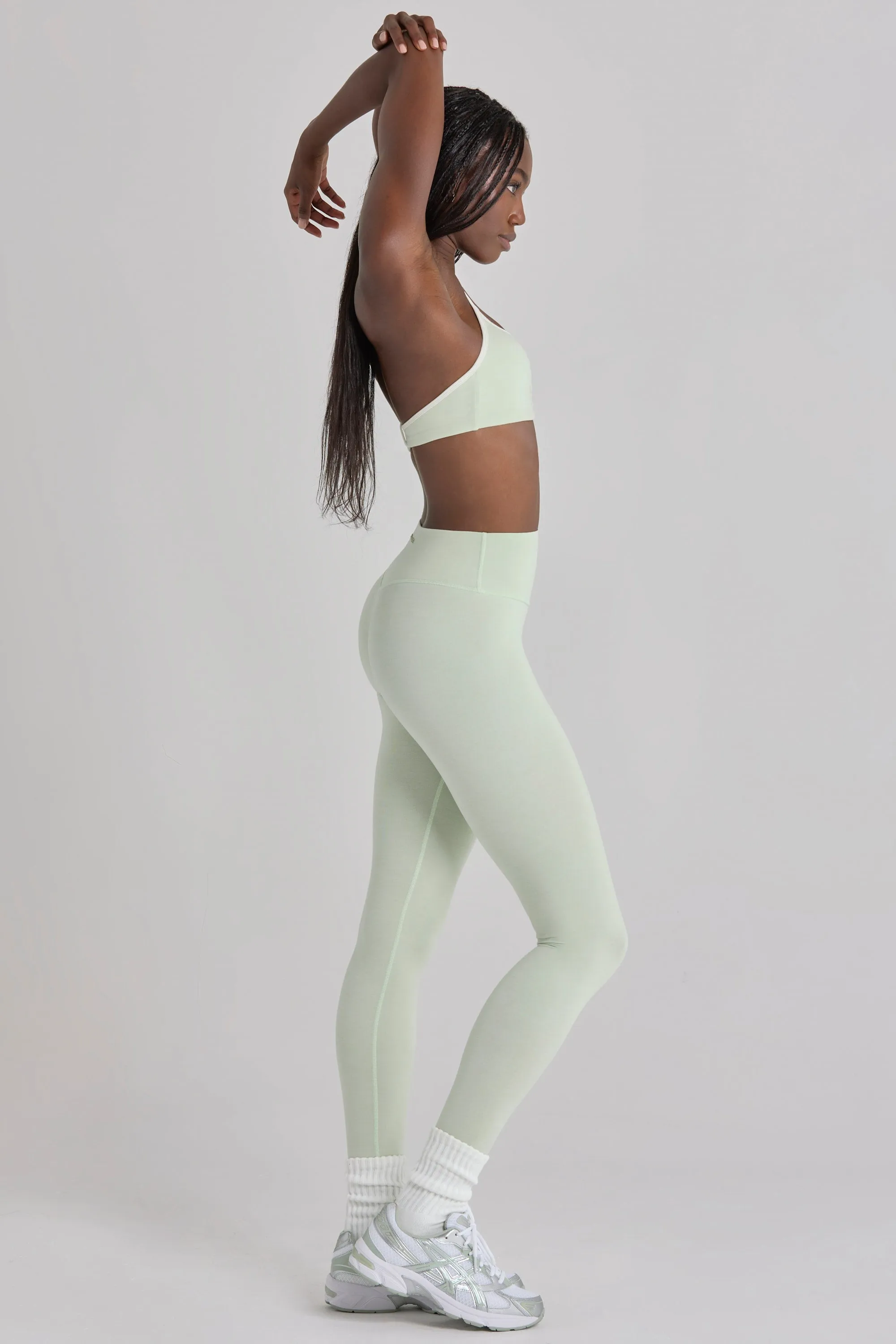 Soft Active Leggings in Sage Marl sold by Oh Polly product image thumbnail 4
