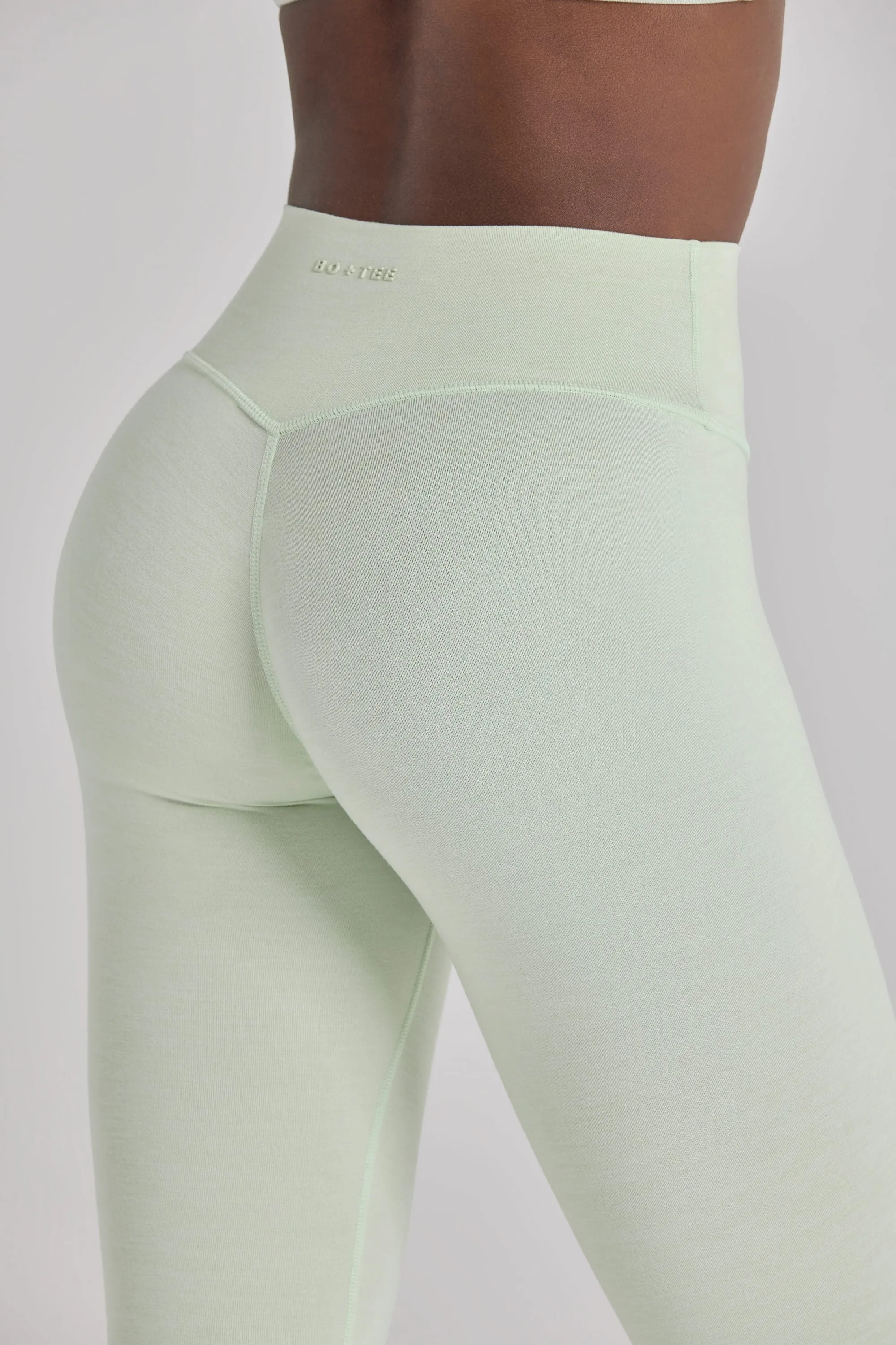 Soft Active Leggings in Sage Marl sold by Oh Polly product image thumbnail 5