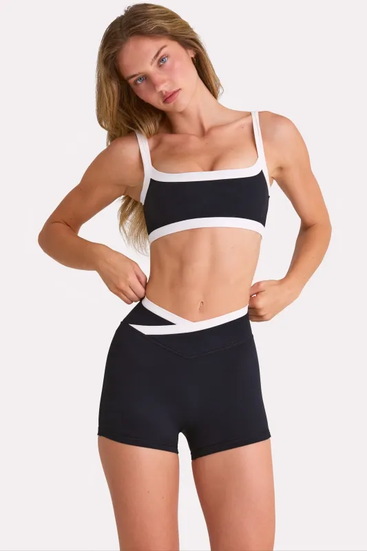 Soft Active Shorts  in Black made by Bo + Tee