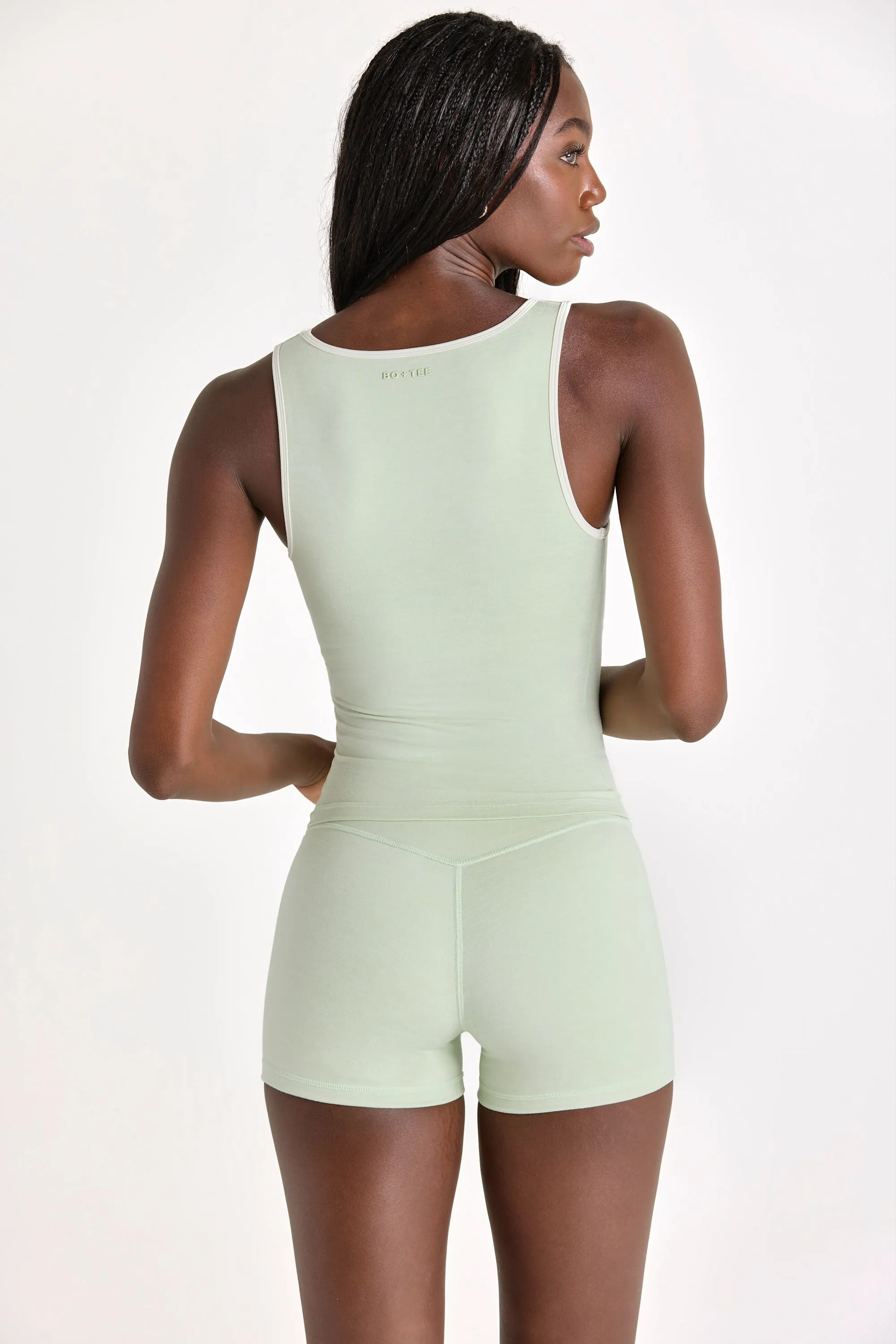 Soft Active Tank Top in Pistachio sold by Oh Polly product image thumbnail 3