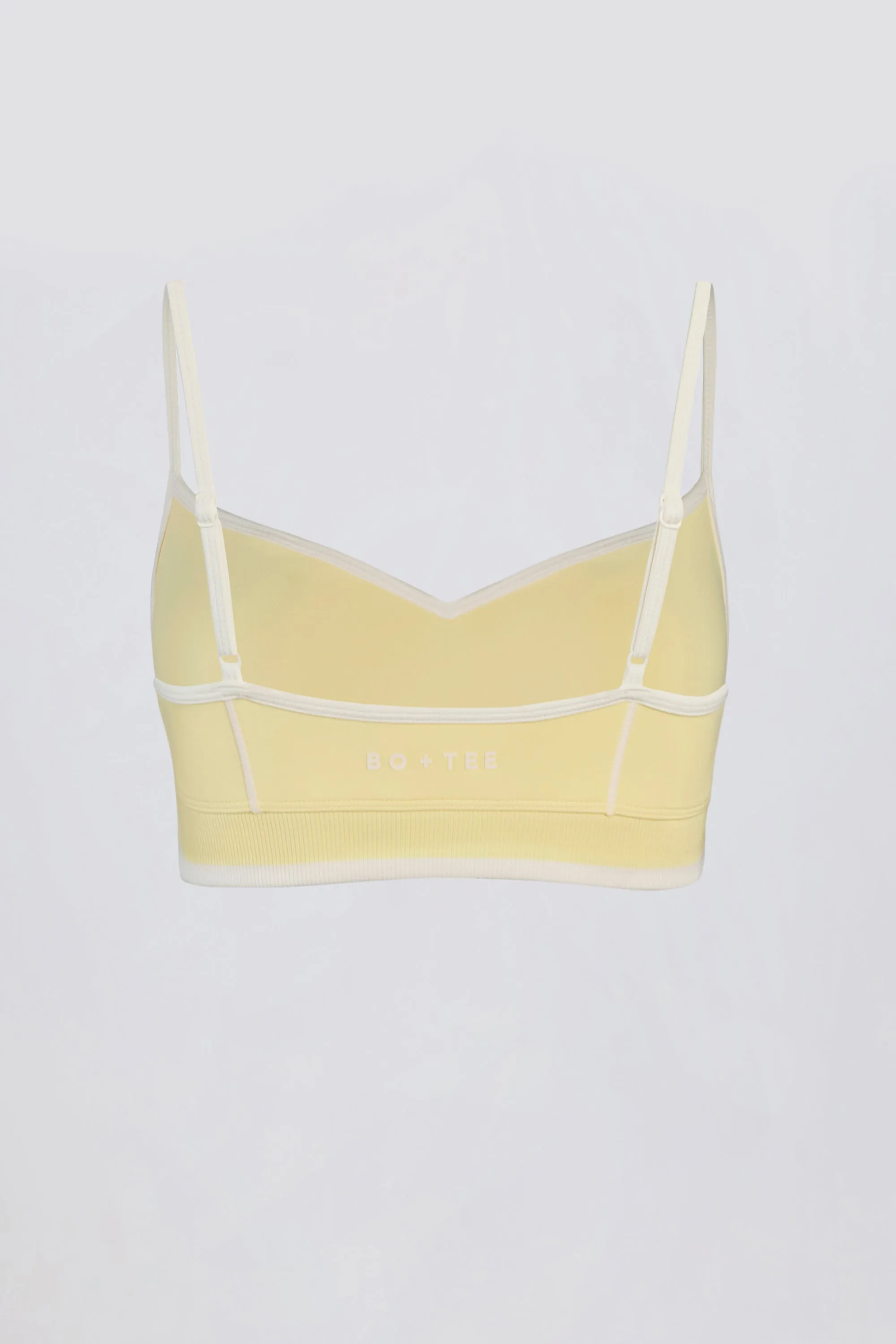 Soft Active Sweetheart-Neck Contrast Sports Bra in Lemon sold by Oh Polly product image thumbnail 5