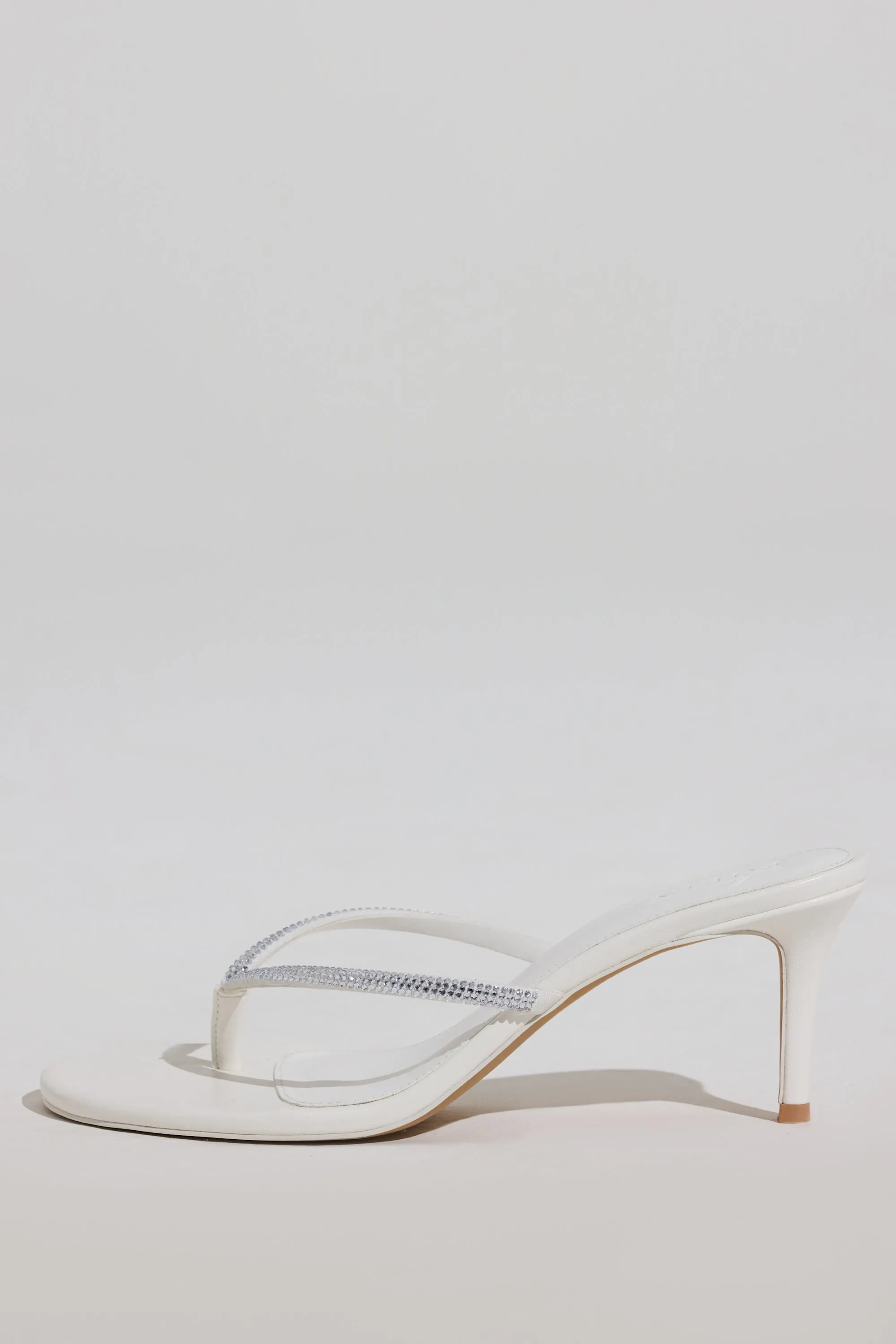 Heeled Sandal in White sold by Oh Polly product image thumbnail 3
