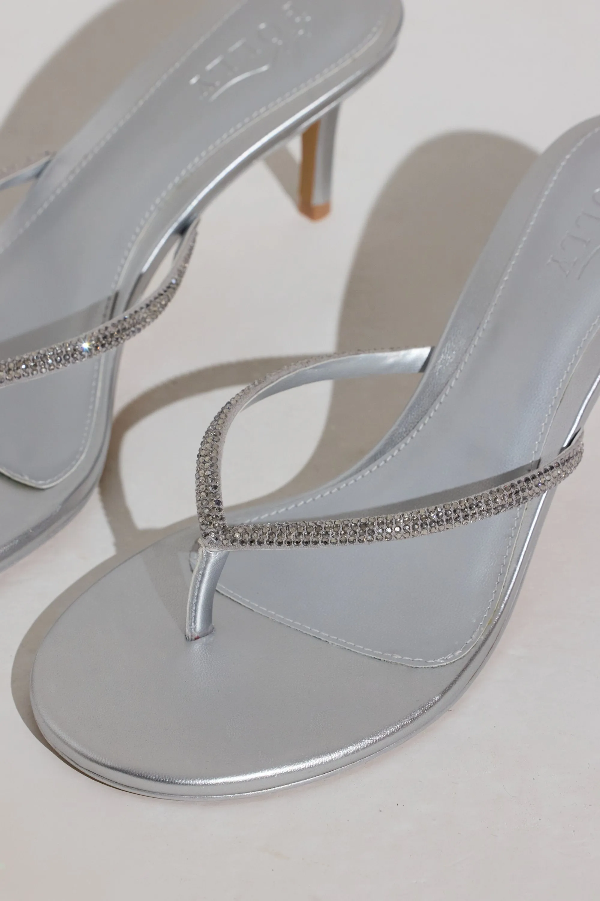 Heeled Sandal in Silver sold by Oh Polly product image thumbnail 2