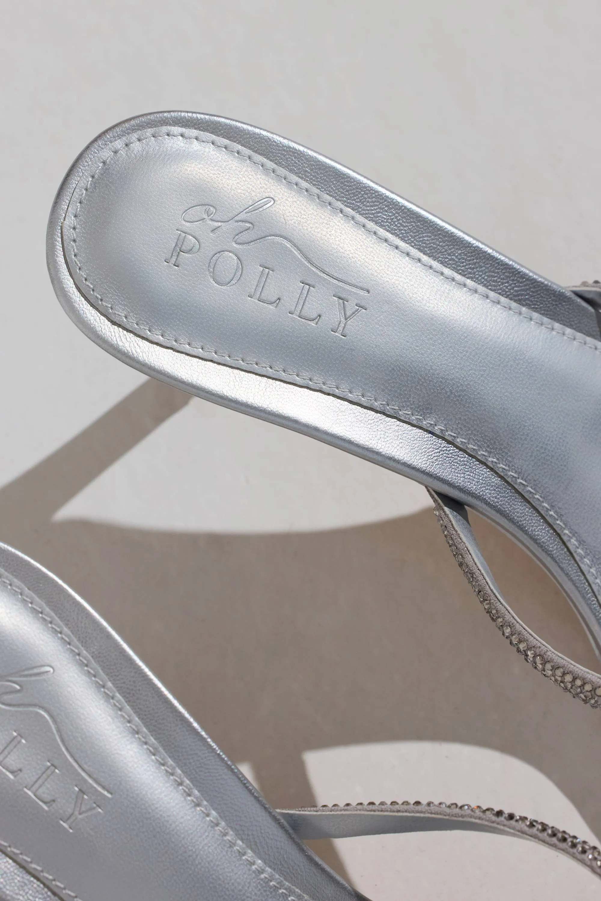 Heeled Sandal in Silver sold by Oh Polly product image thumbnail 4