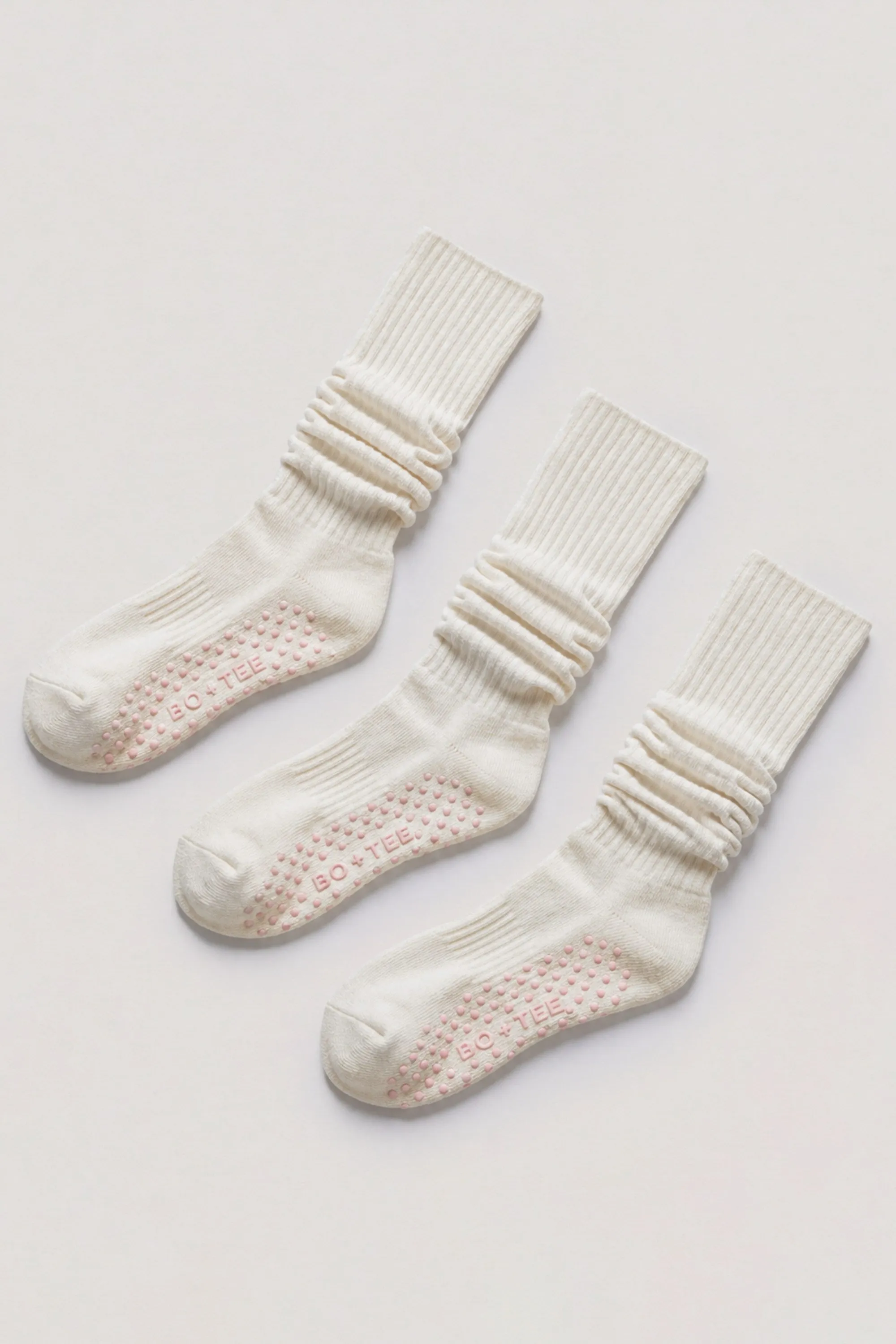 Pilates 3-Pack Socks Bundle in Marshmallow sold by Oh Polly
