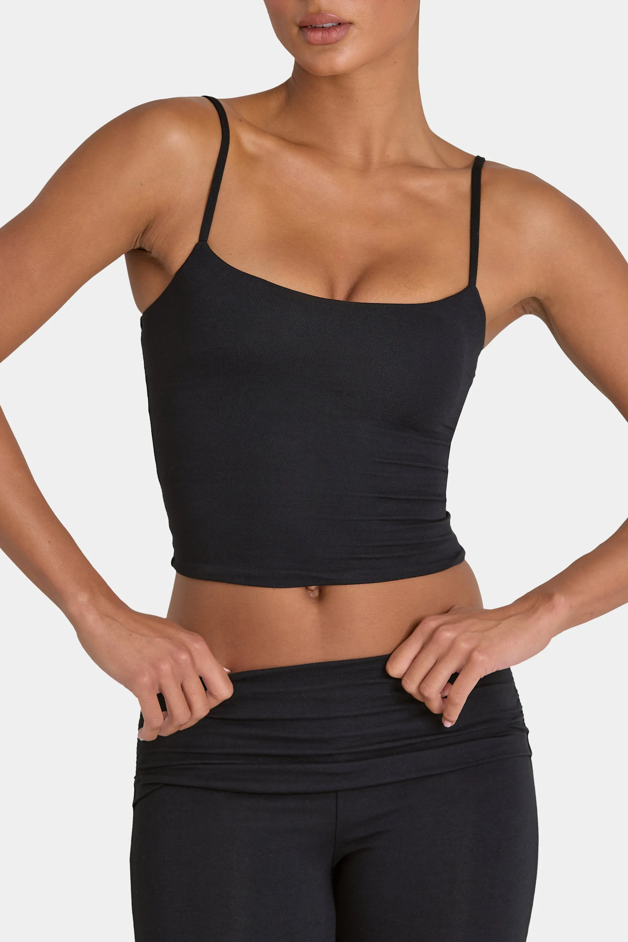 ButterCloud™ Crop Tank Top in Black sold by Oh Polly product image thumbnail 4