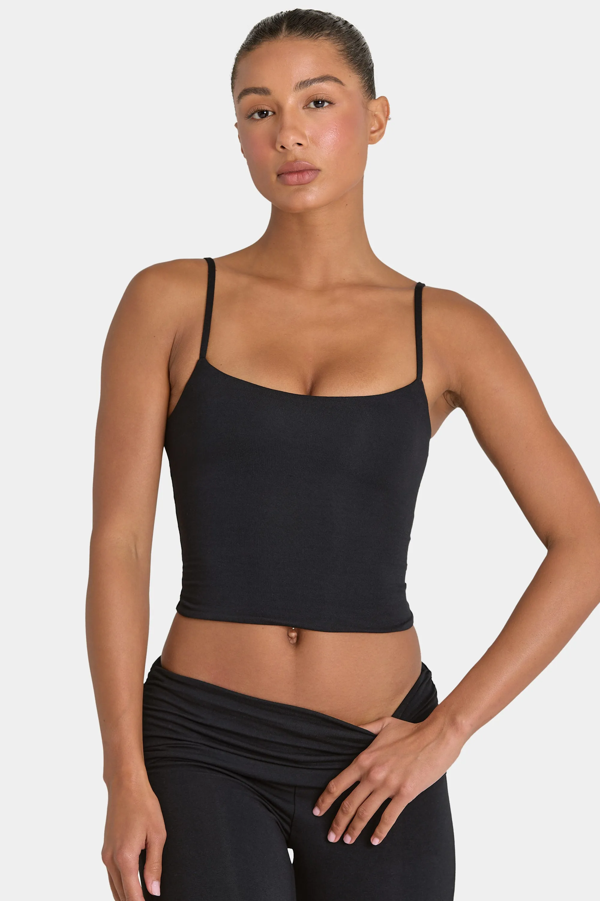 ButterCloud™ Crop Tank Top in Black sold by Oh Polly