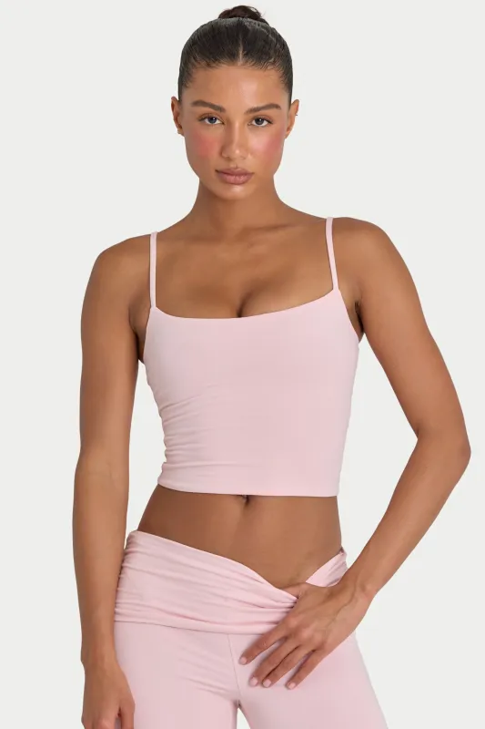 ButterCloud™ Crop Tank Top in Blush made by Bo + Tee