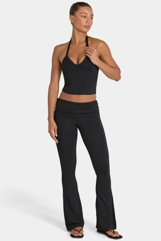 ButterCloud™ Flared Leggings in Black made by Bo + Tee