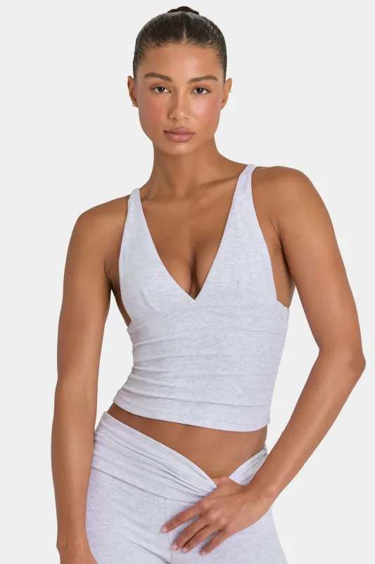 ButterCloud™ Tank Top in Grey Marl made by Bo + Tee