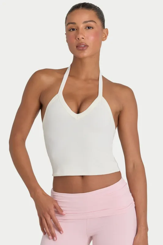 ButterCloud™ Crop Tank Top in Coconut made by Bo + Tee