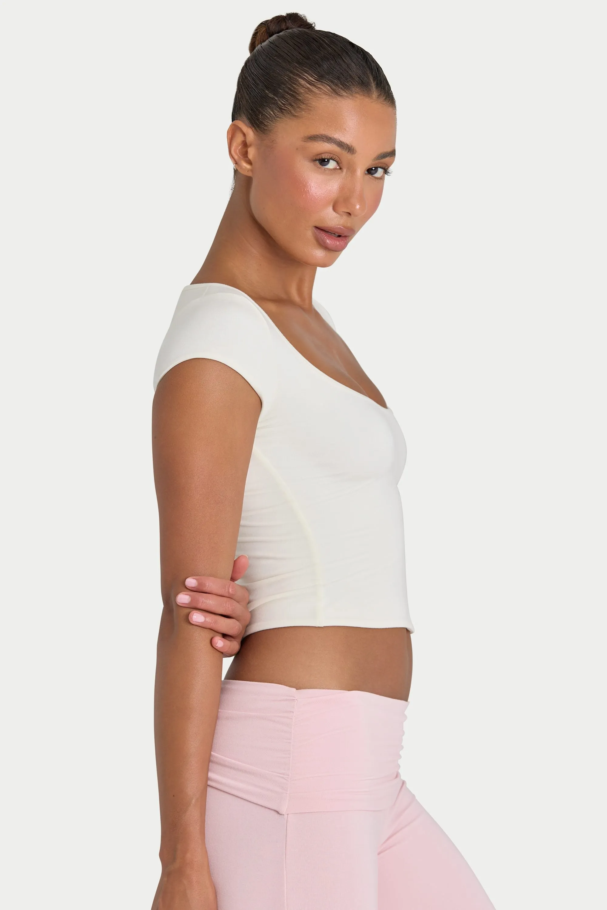 ButterCloud™ Crop Top in Coconut sold by Oh Polly product image thumbnail 3