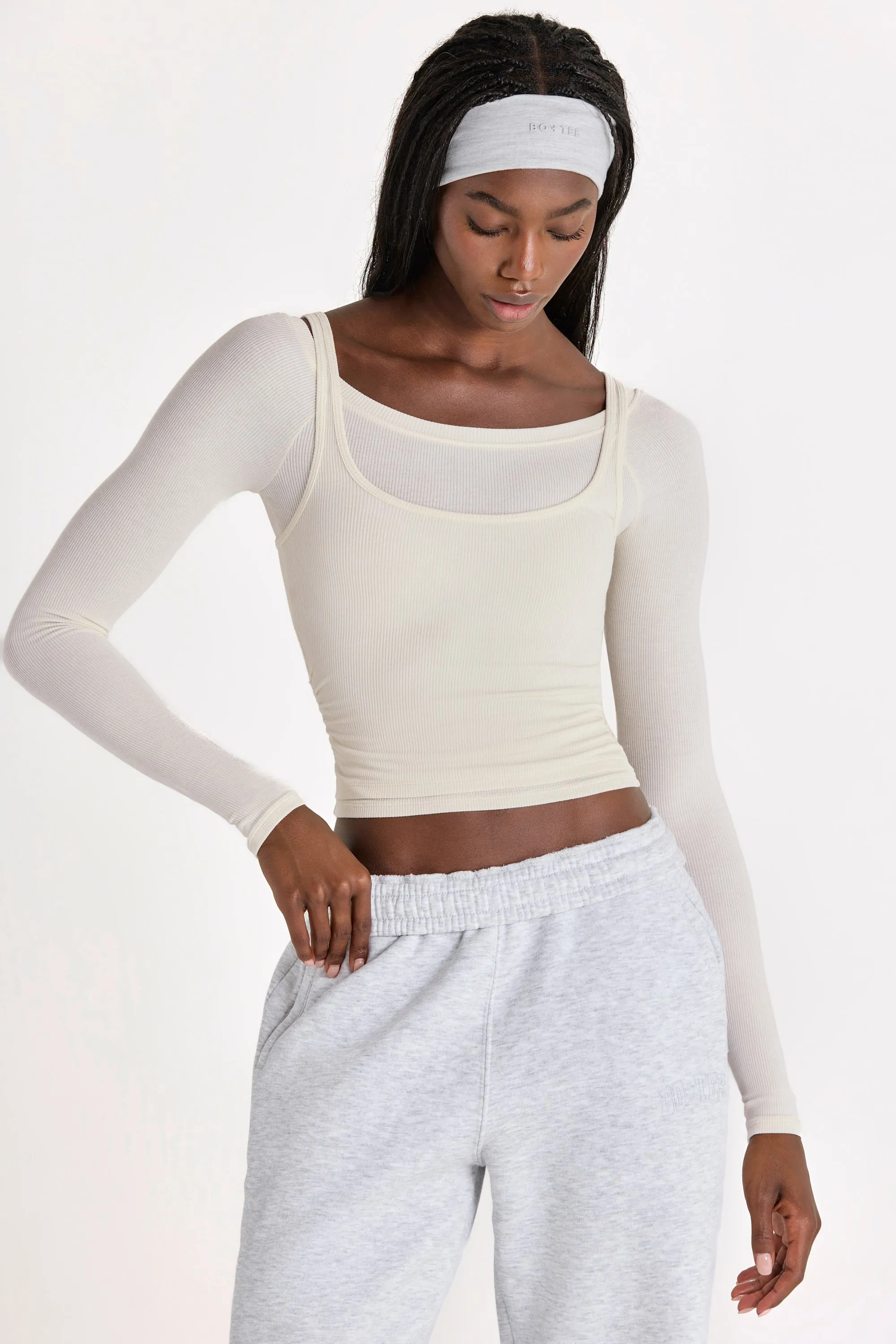 ButterCloud™ Layered Top in Coconut sold by Oh Polly product image thumbnail 4
