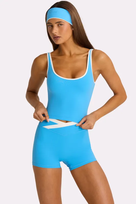 Soft Active Tank Top in Electric Blue made by Bo + Tee