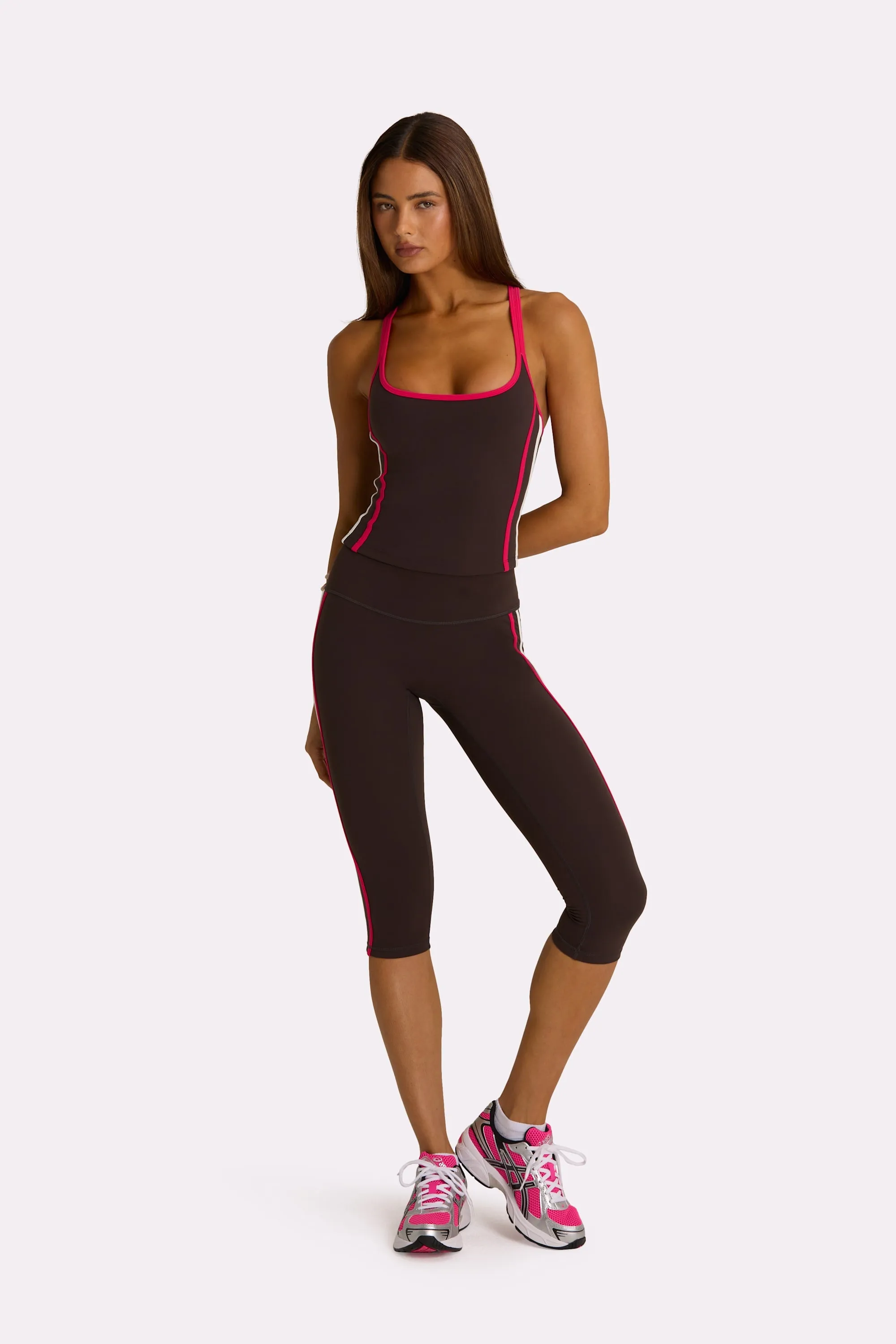 Soft Active Capri Leggings in Truffle sold by Oh Polly product image thumbnail 4