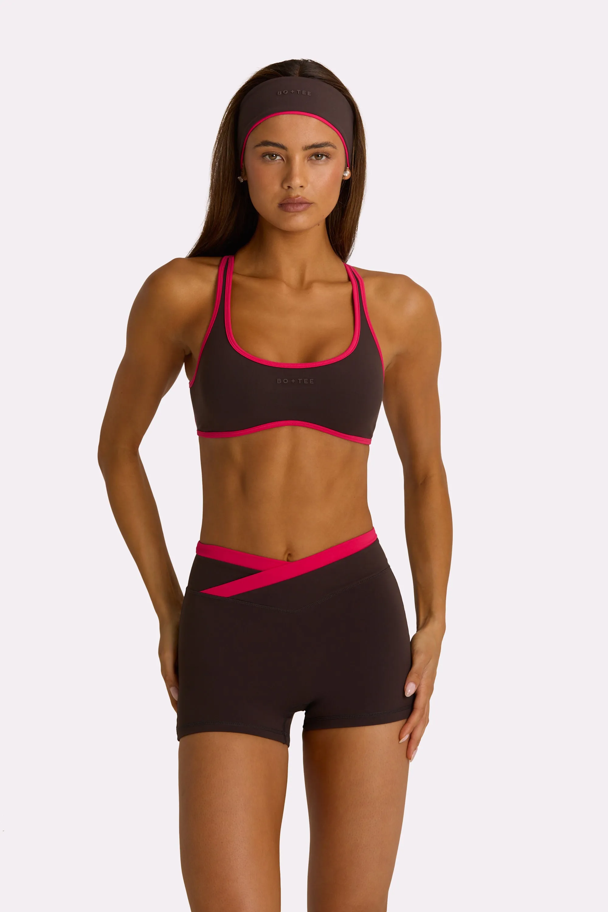 Soft Active Sports Bra in Truffle sold by Oh Polly product image thumbnail 3