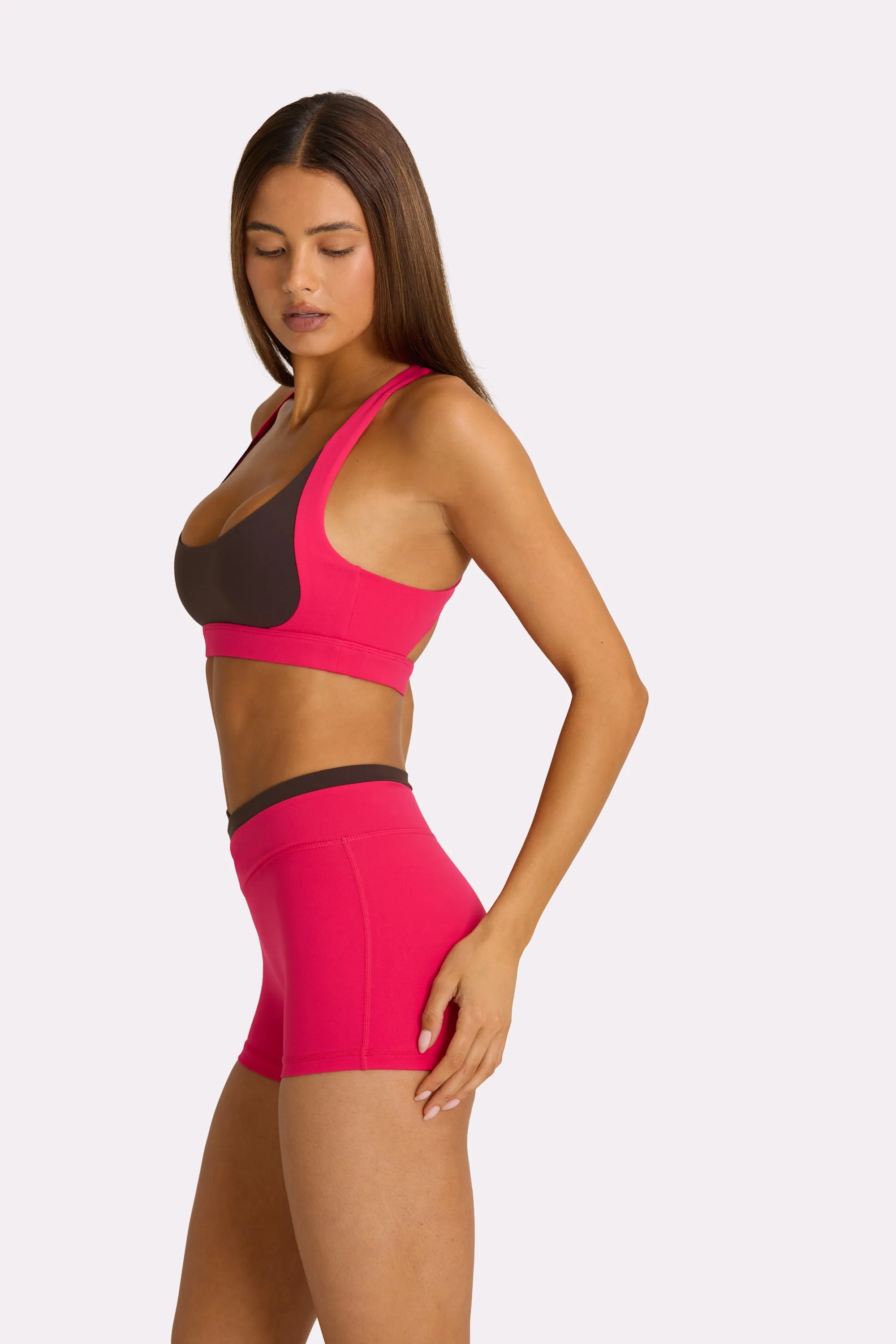 Soft Active High-Impact Sports Bra in Hot Pink sold by Oh Polly product image thumbnail 3