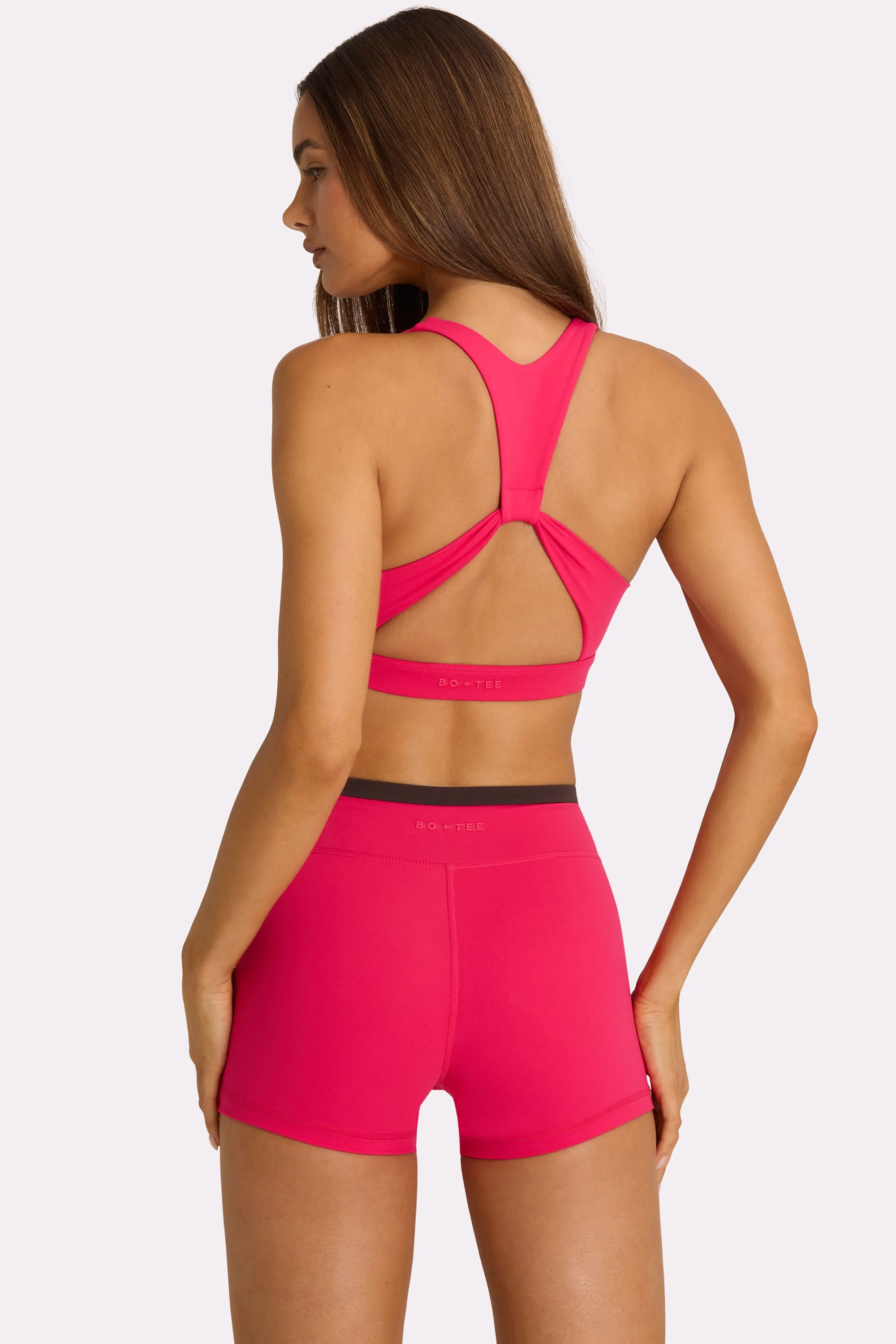 Soft Active High-Impact Sports Bra in Hot Pink sold by Oh Polly product image thumbnail 2