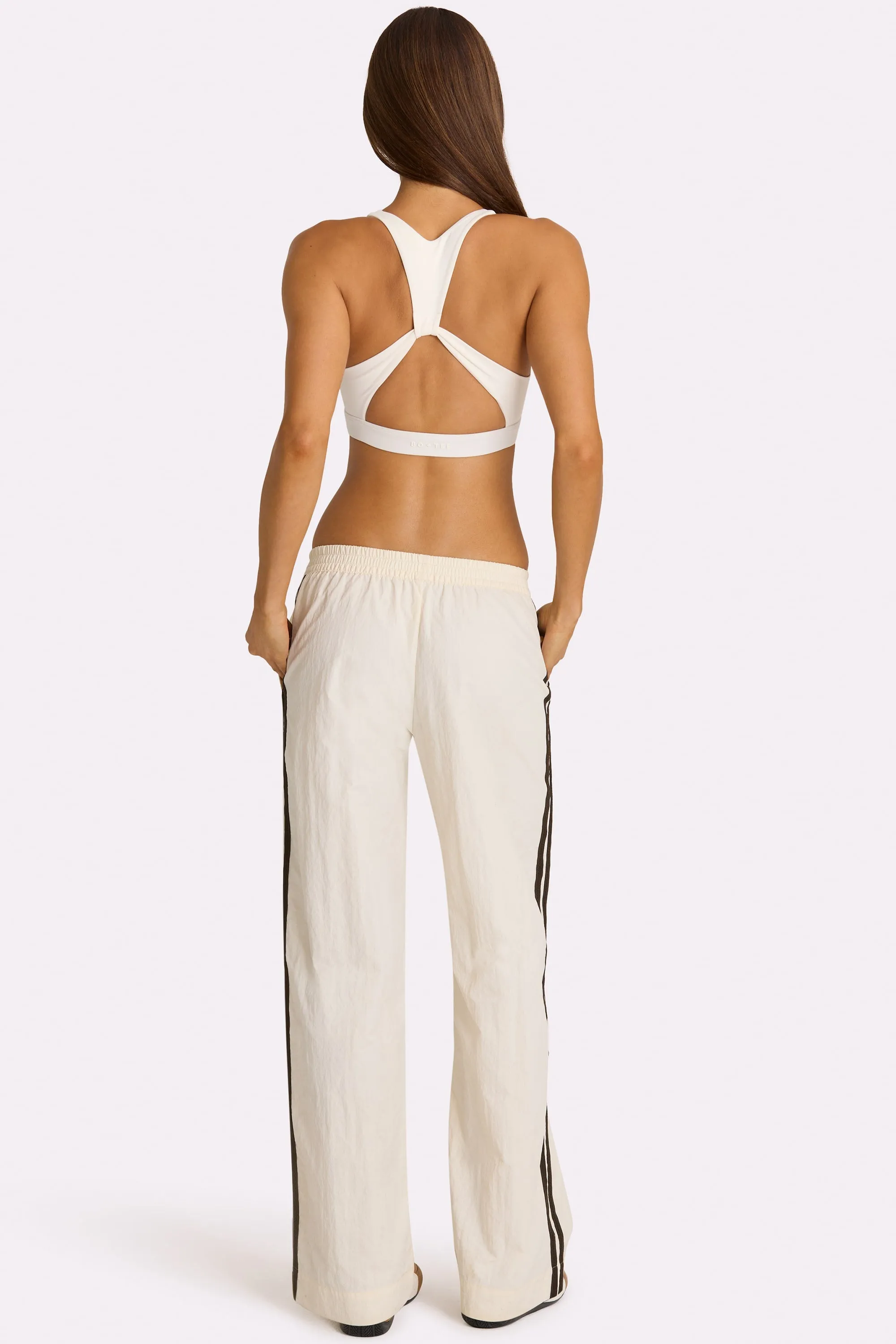 Woven Track Pants in Coconut sold by Oh Polly product image thumbnail 2