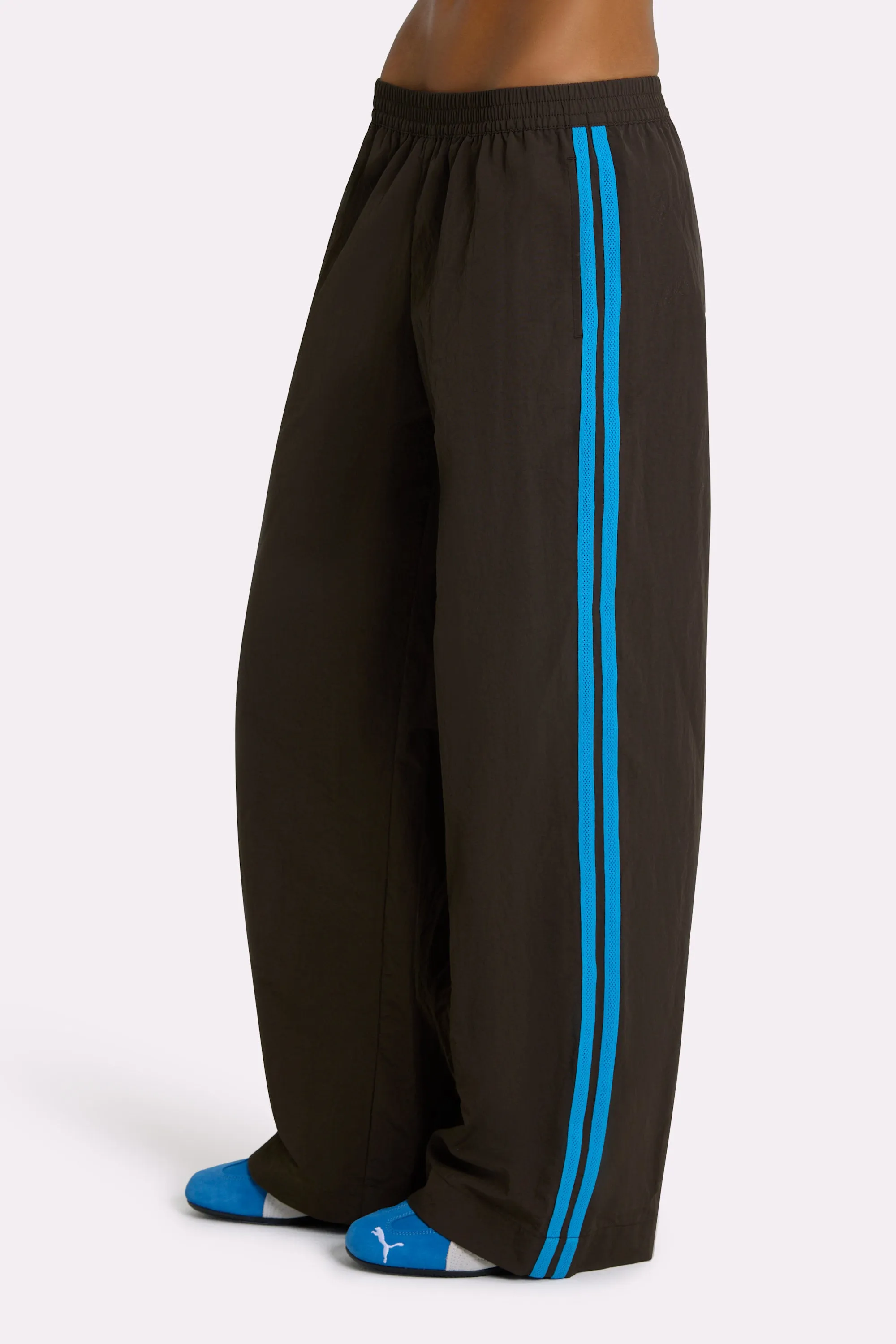 Woven Track Pants in Truffle sold by Oh Polly product image thumbnail 4
