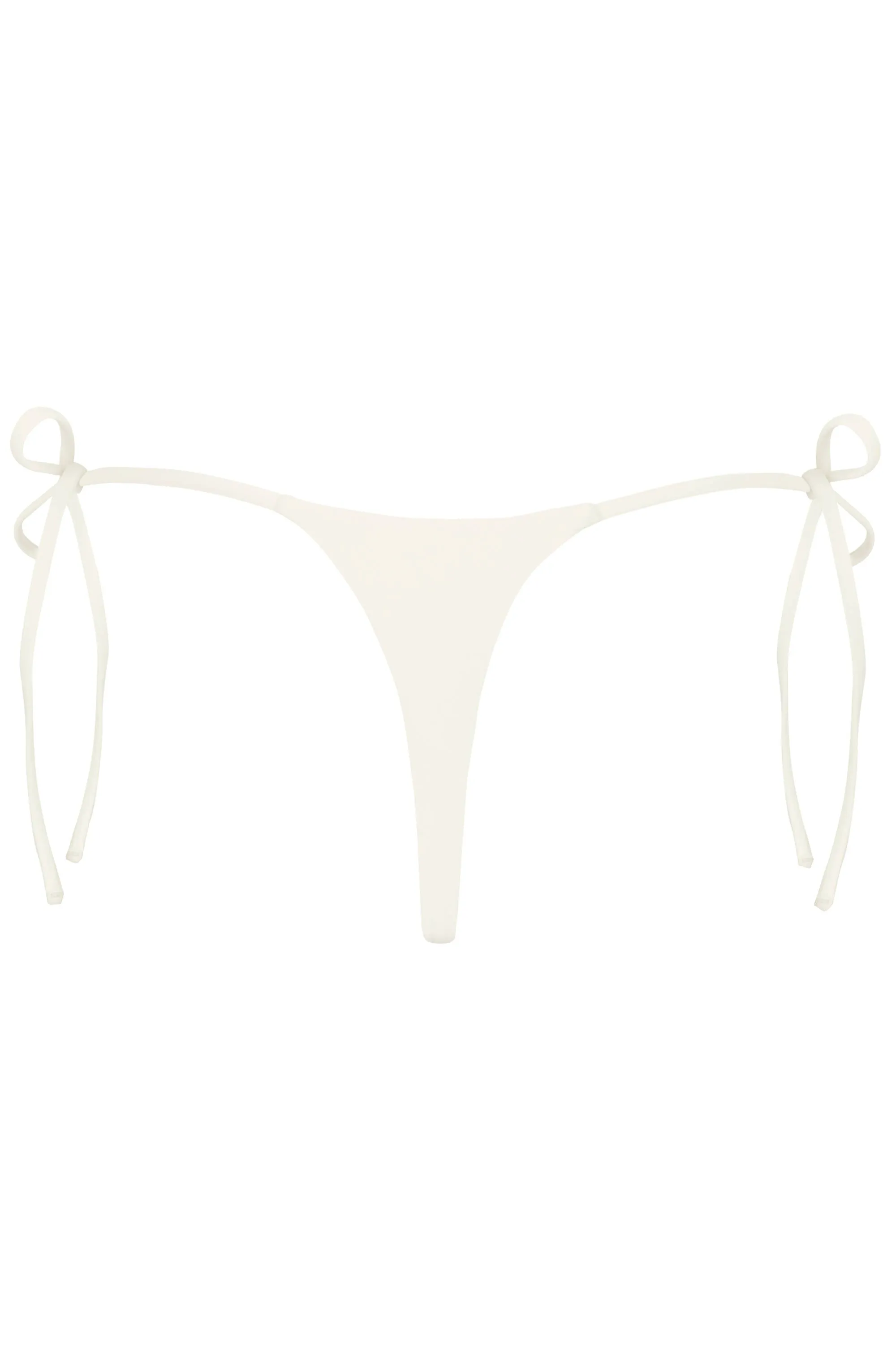 Side-Tie Thong Bikini Bottoms in Pearl sold by Oh Polly product image thumbnail 4