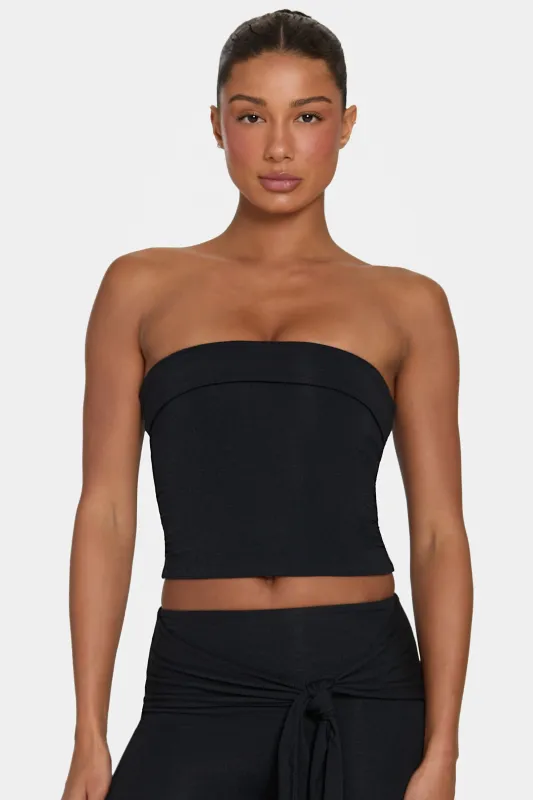 ButterCloud™ Tube Top in Black made by Bo + Tee