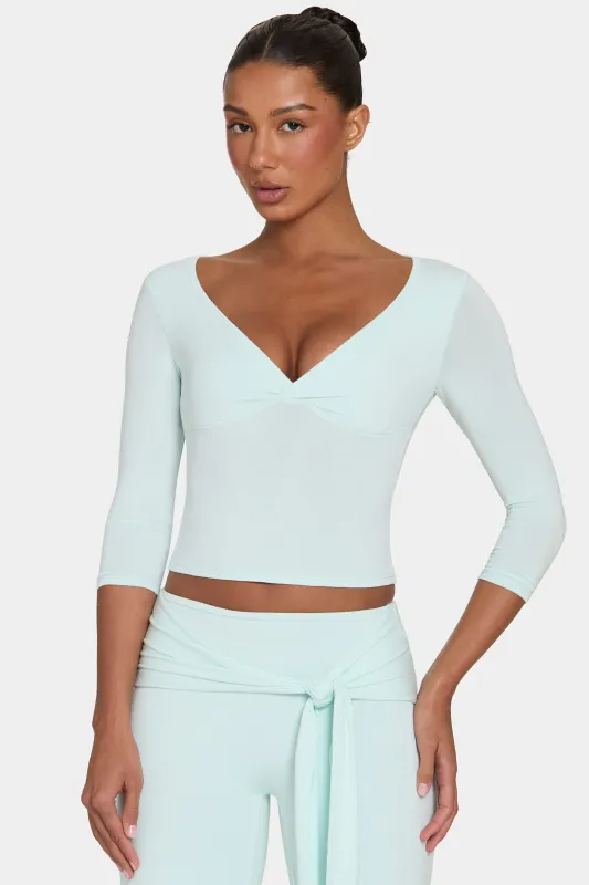 ButterCloud™ Top in Peppermint made by Bo + Tee