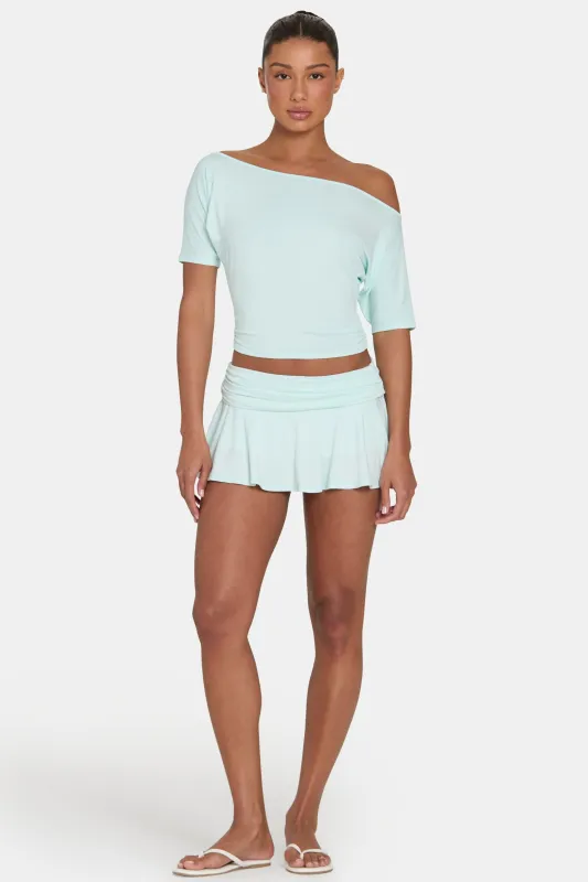 ButterCloud™ Mini Skort in Peppermint made by Bo + Tee