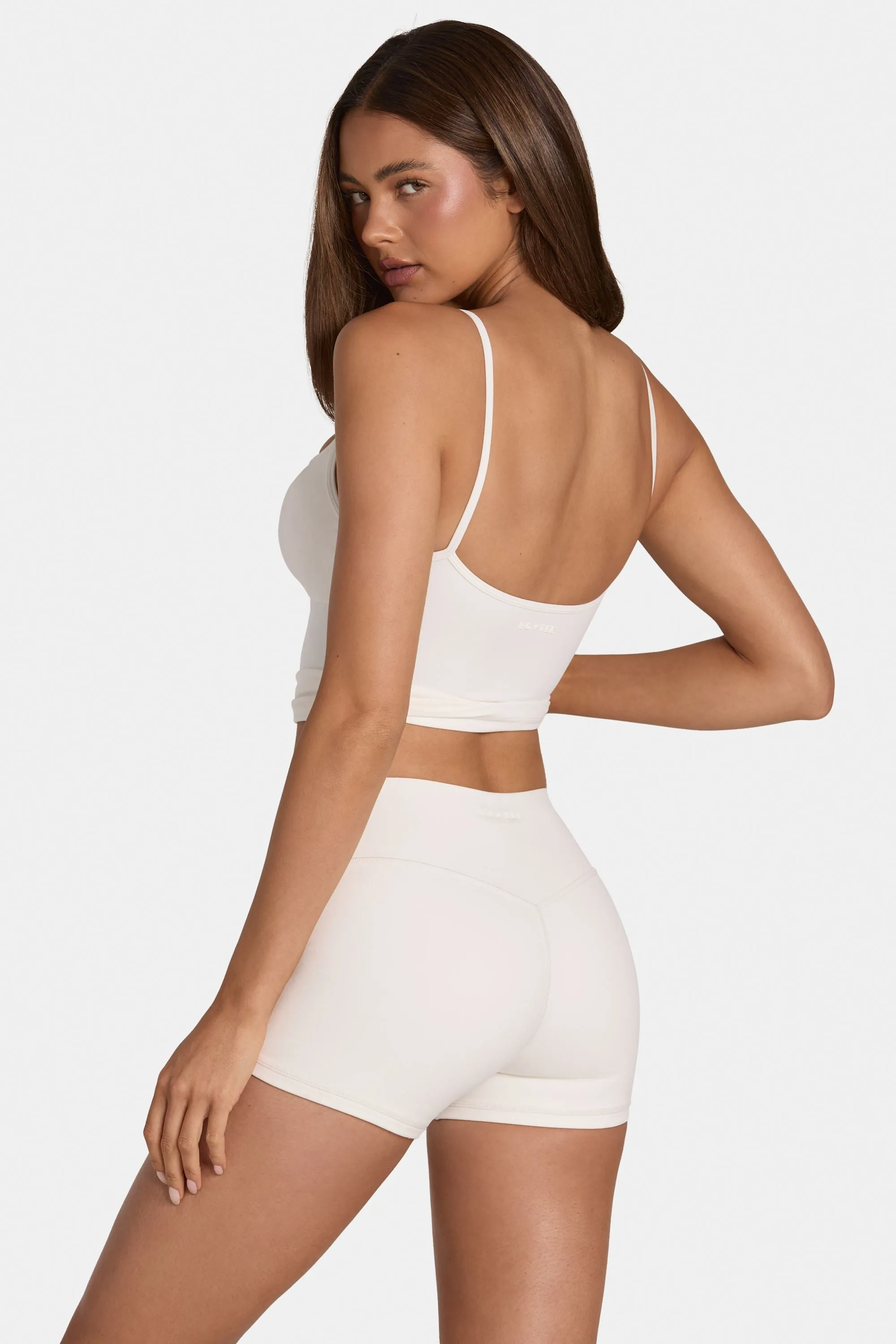 Soft Active Mini Shorts in Coconut sold by Oh Polly product image thumbnail 2
