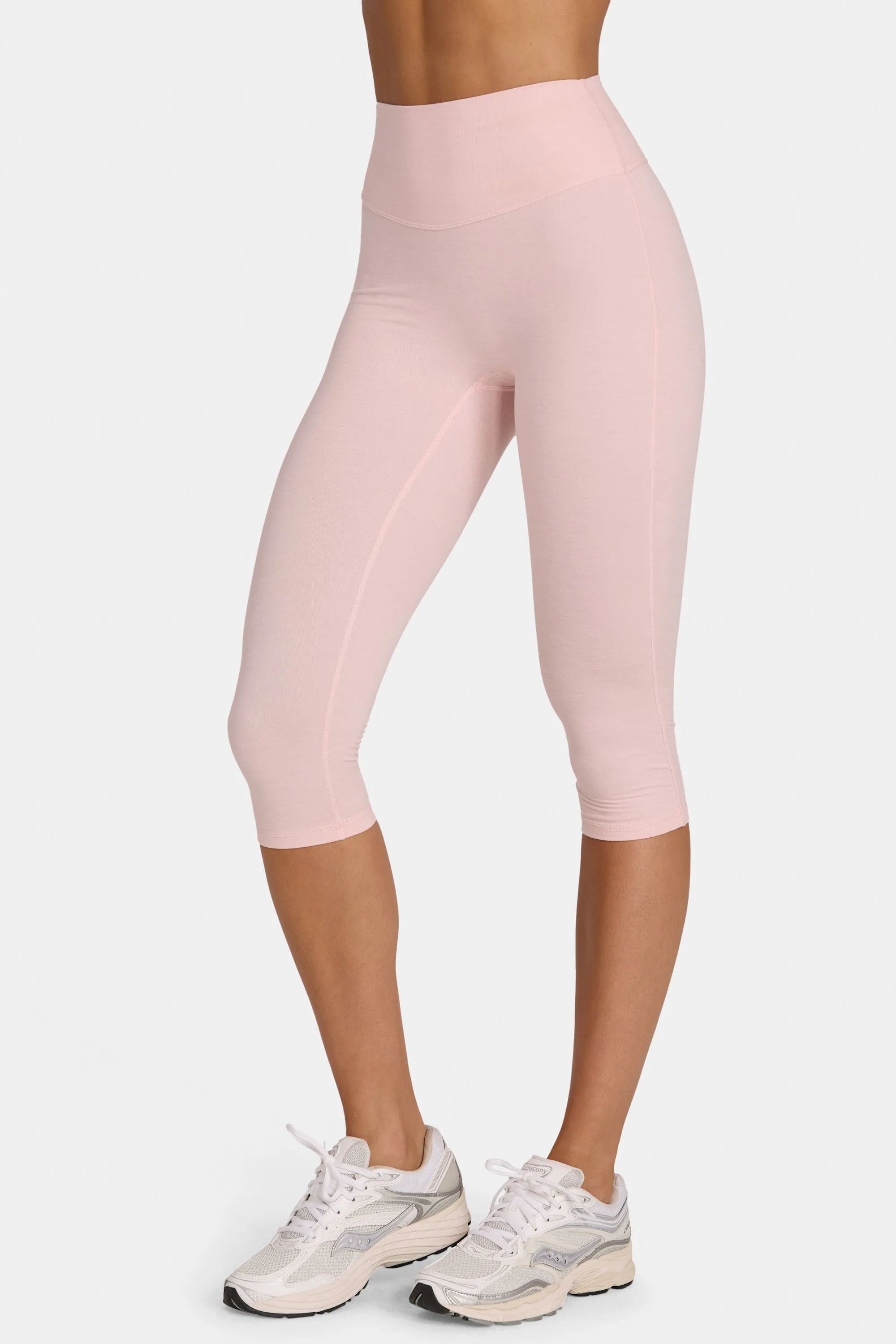 Soft Active Capri Leggings in Blush Marl sold by Oh Polly product image thumbnail 4