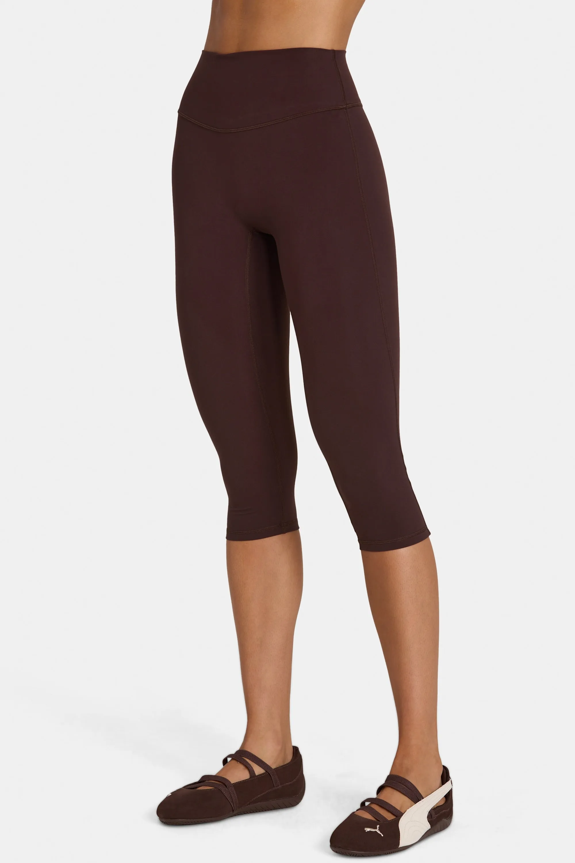 Soft Active Capri Leggings in Espresso sold by Oh Polly product image thumbnail 4