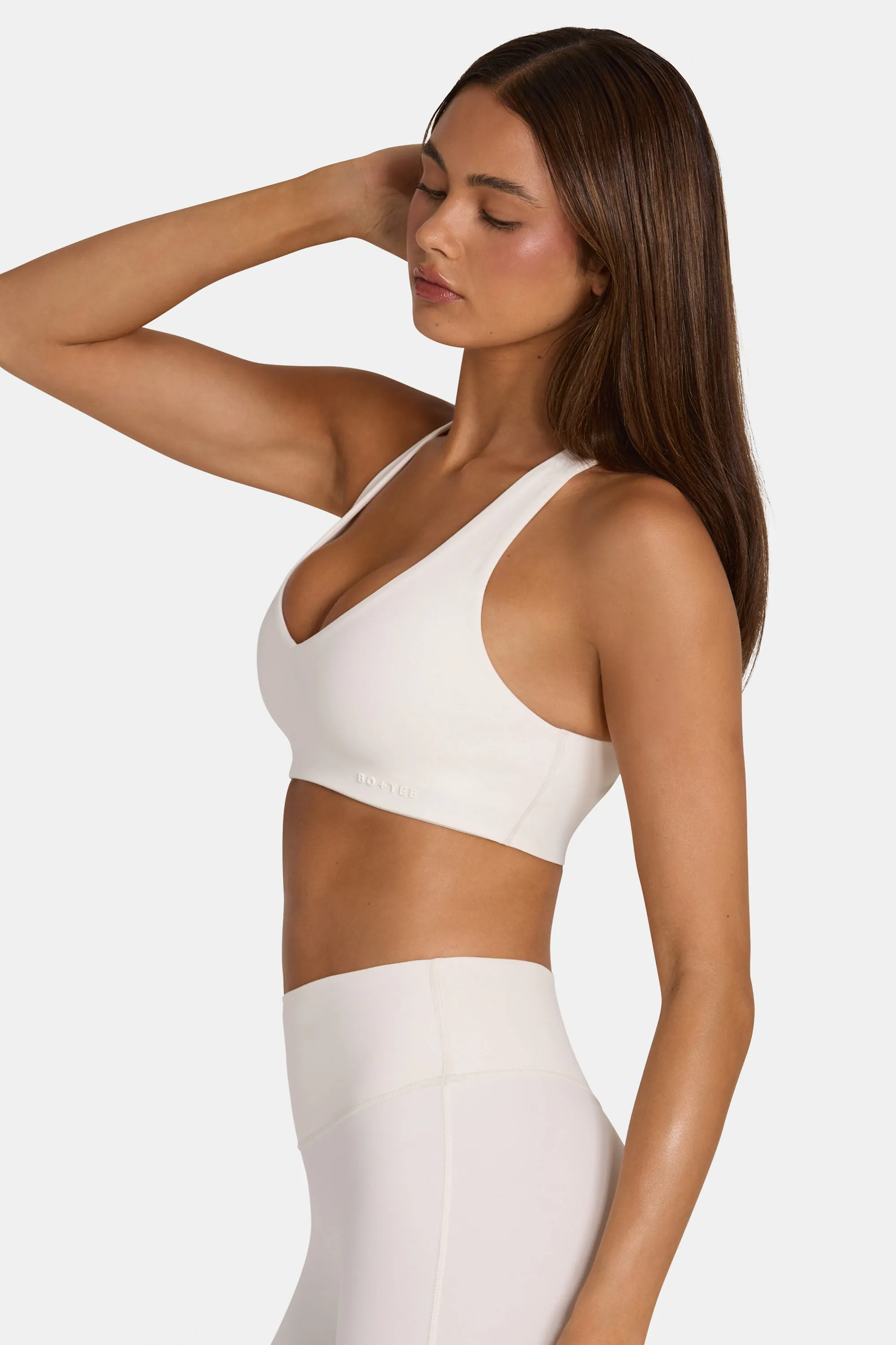 Soft Active Low-Impact Sports Bra in Coconut sold by Oh Polly product image thumbnail 3
