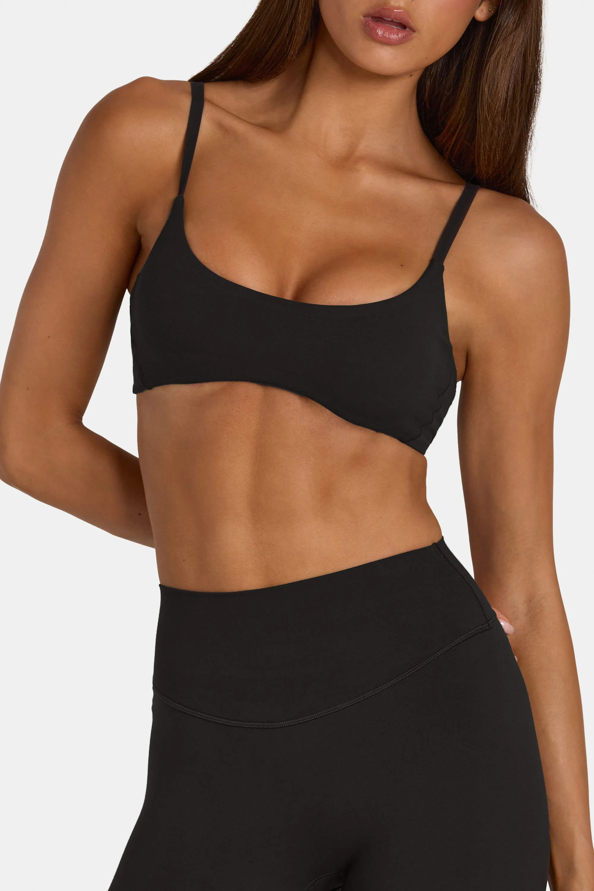 Soft Active Low-Impact Sports Bra in Black sold by Oh Polly product image thumbnail 4
