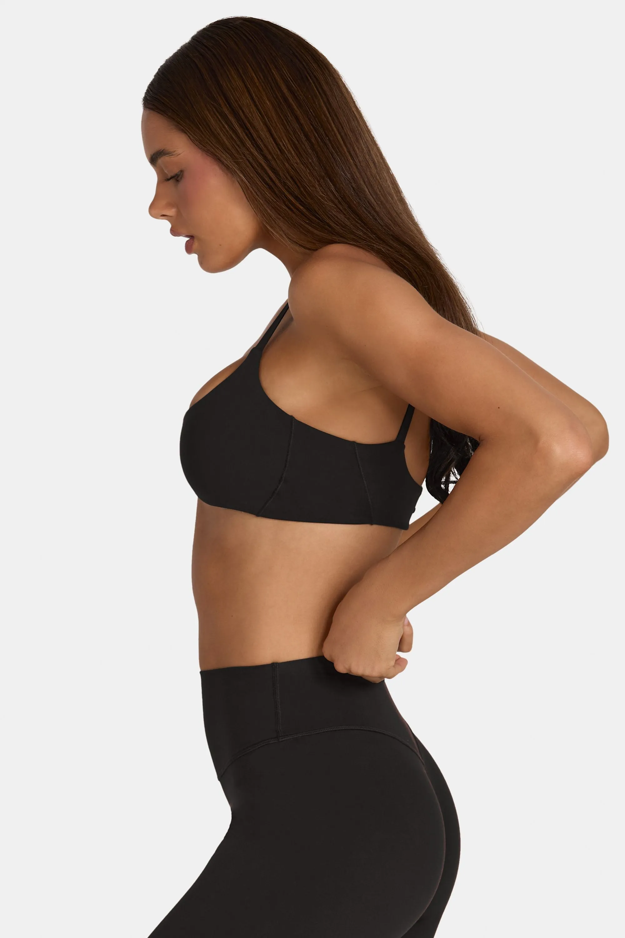 Soft Active Low-Impact Sports Bra in Black sold by Oh Polly product image thumbnail 3