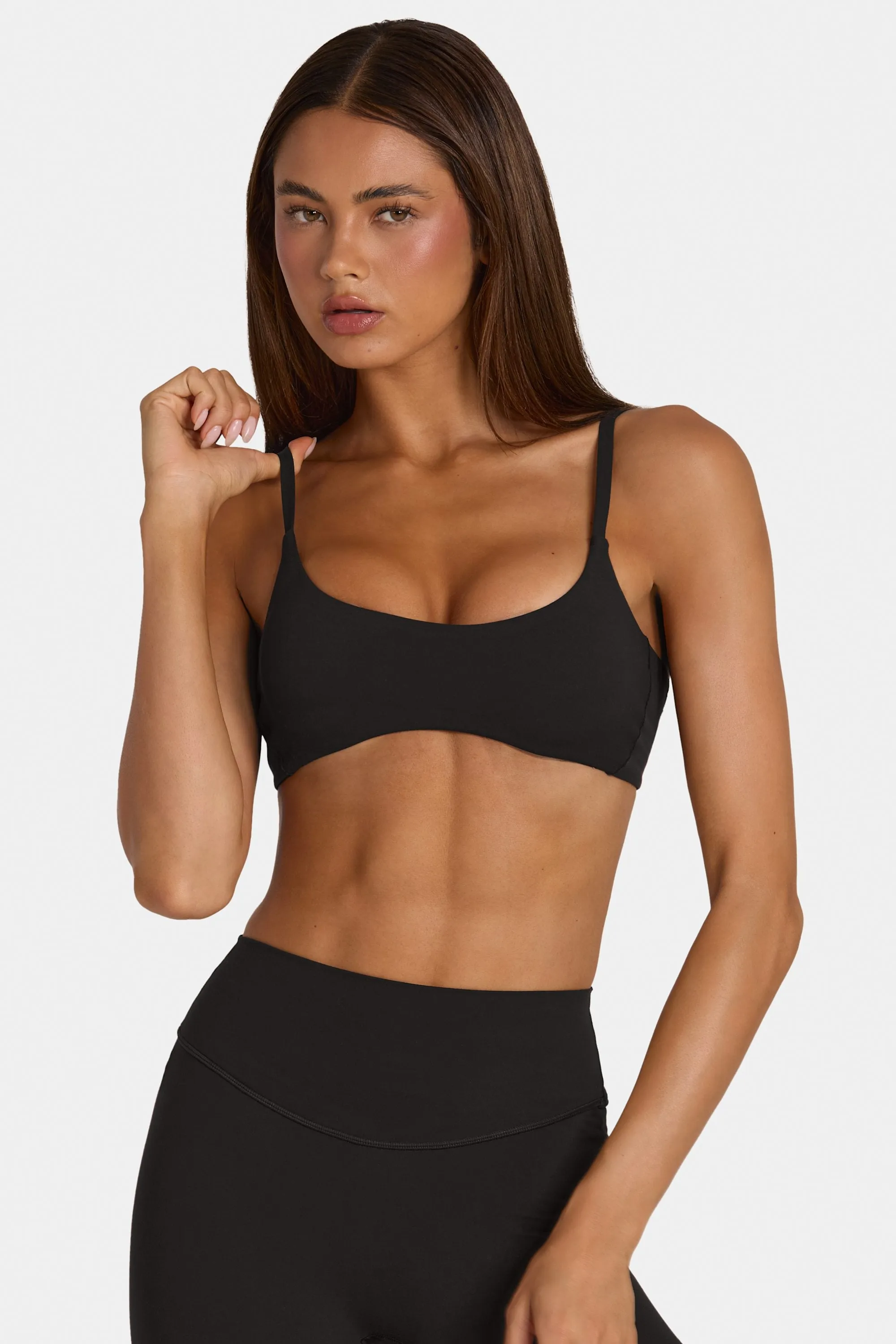 Soft Active Low-Impact Sports Bra in Black sold by Oh Polly product image thumbnail 5