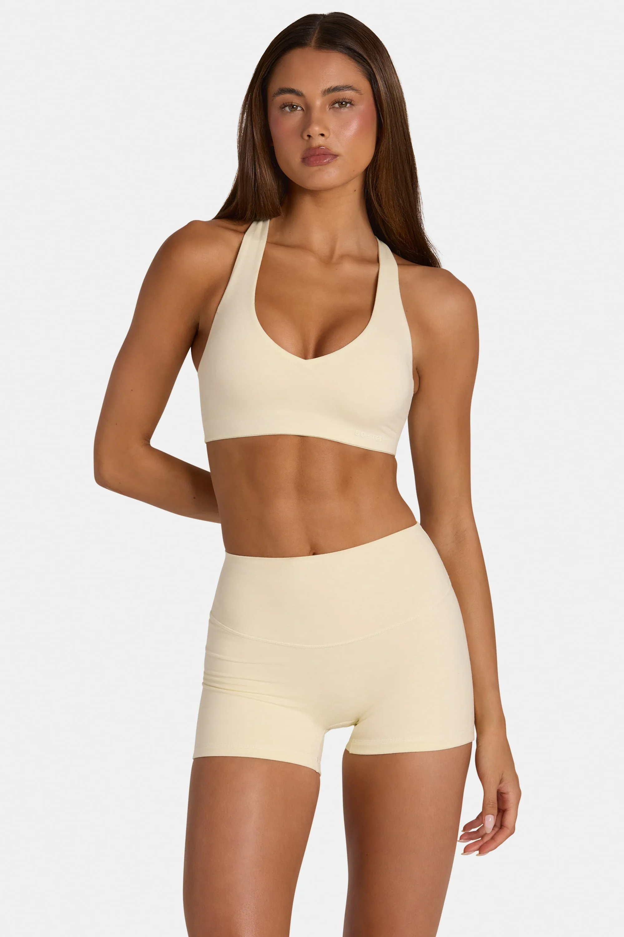 Soft Active Low-Impact Sports Bra in Lemon Marl sold by Oh Polly product image thumbnail 2