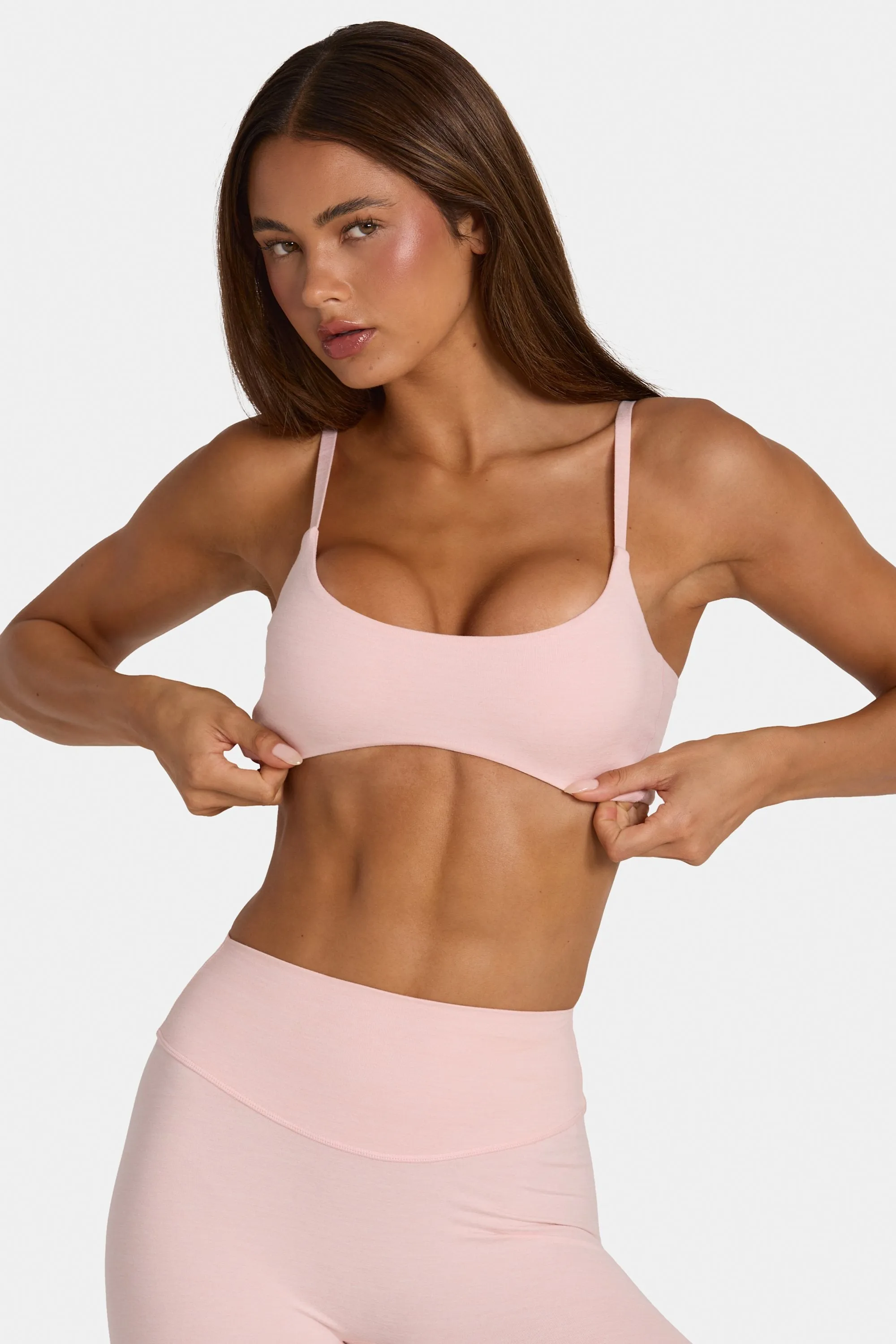 Soft Active Low-Impact Sports Bra in Blush Marl sold by Oh Polly product image thumbnail 5