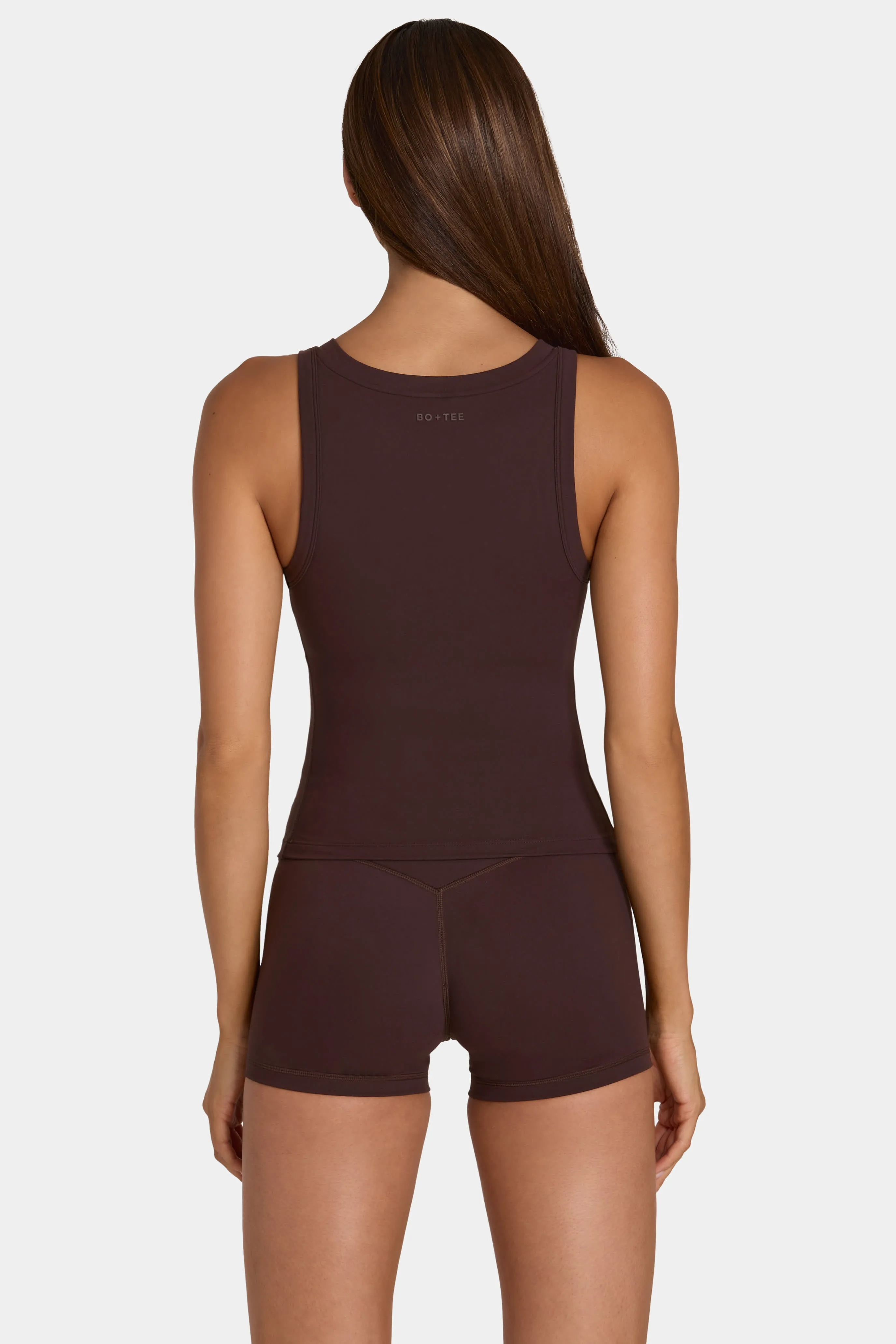 Soft Active Tank Top in Espresso sold by Oh Polly product image thumbnail 2