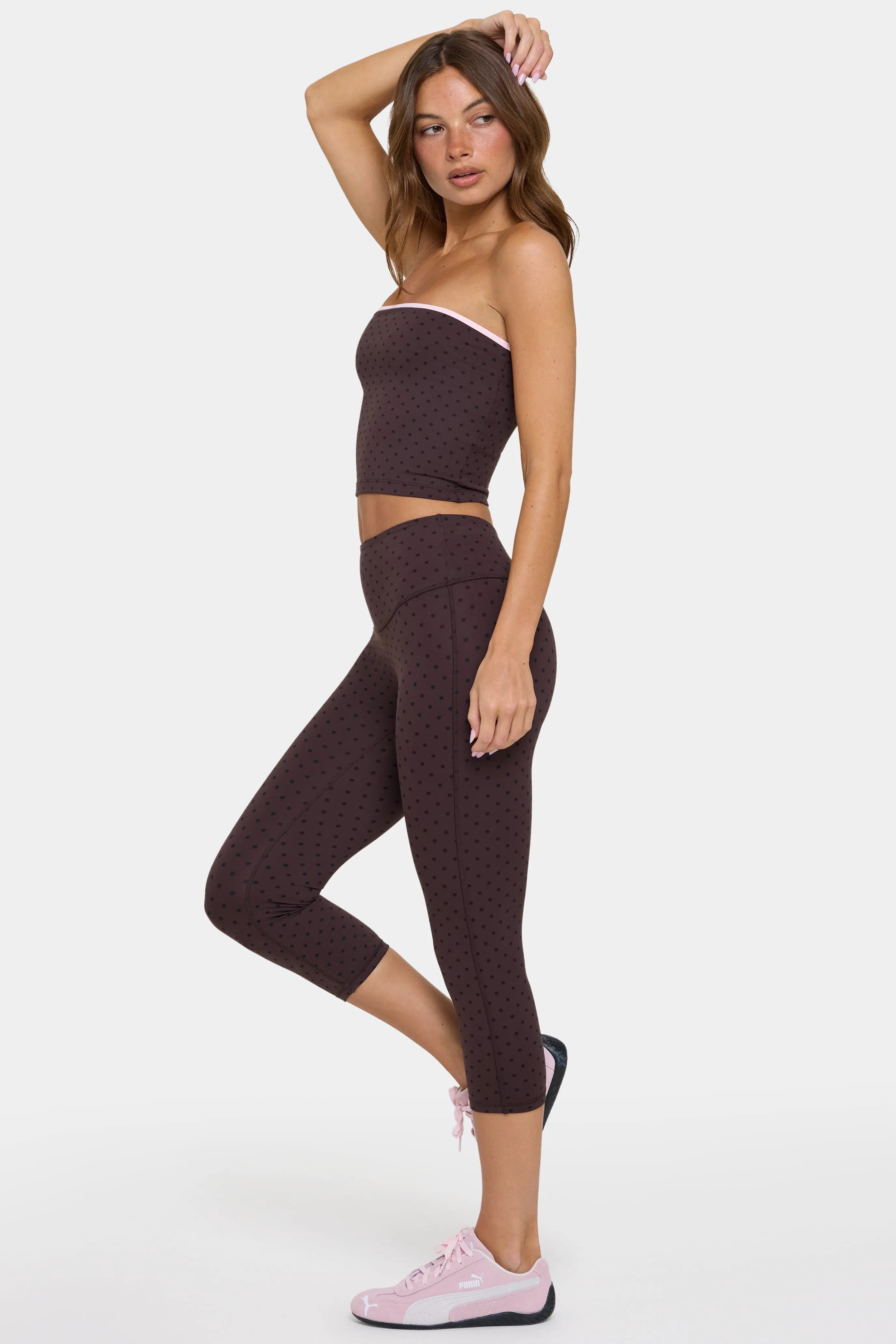 Soft Active Capri Leggings in Choc Chip sold by Oh Polly product image thumbnail 3