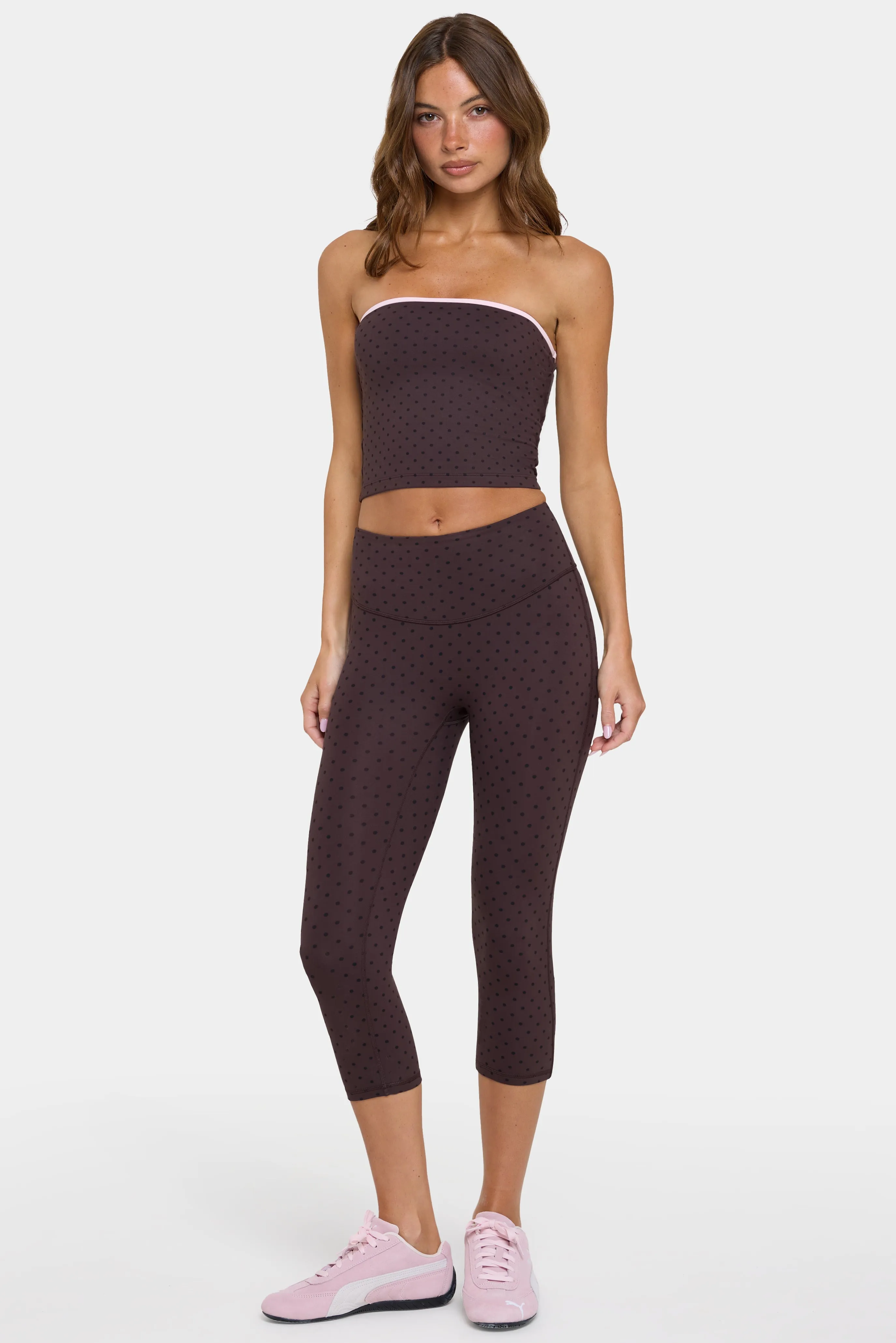 Soft Active Capri Leggings in Choc Chip sold by Oh Polly product image thumbnail 5