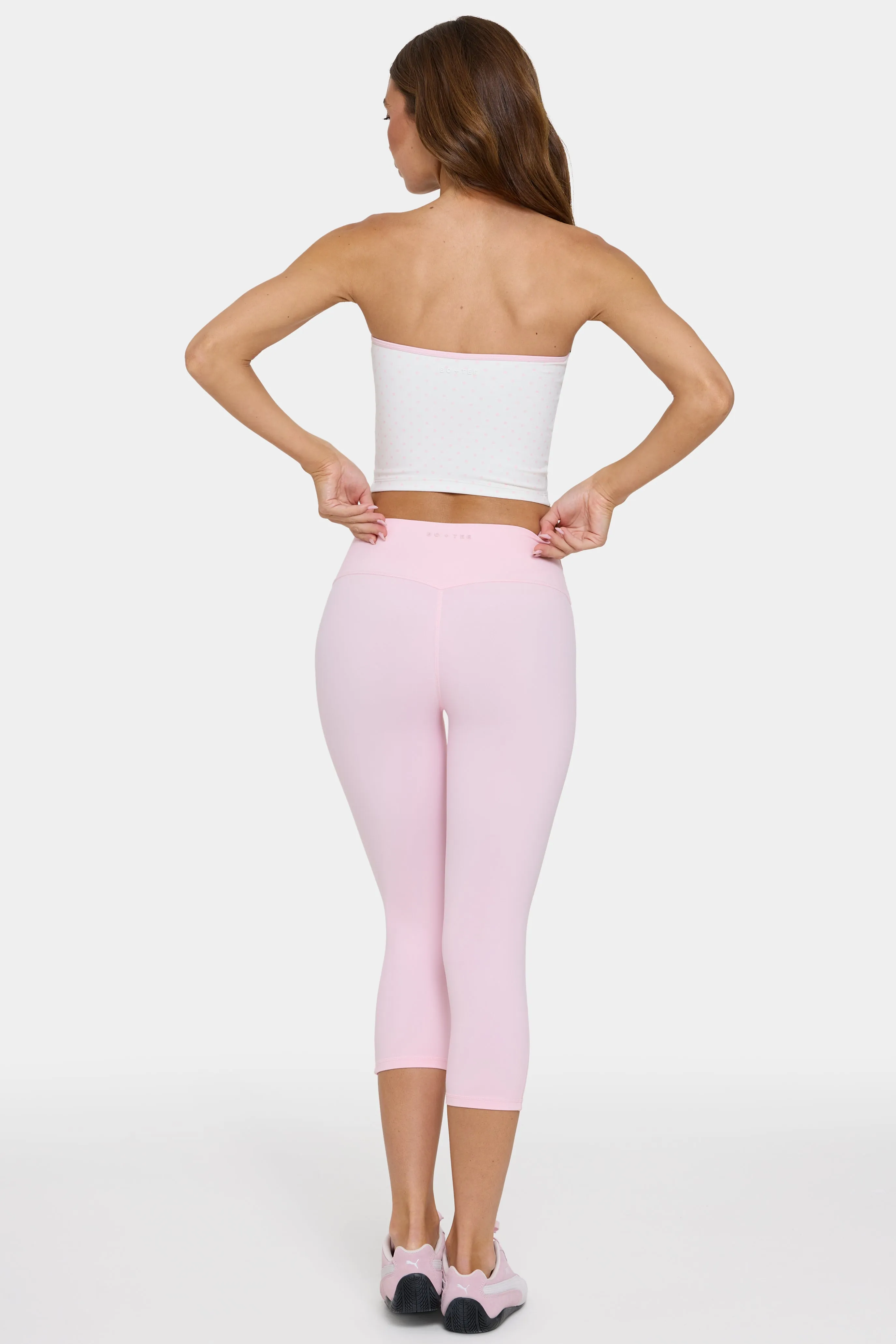 Soft Active Capri Leggings in Sorbet sold by Oh Polly product image thumbnail 2